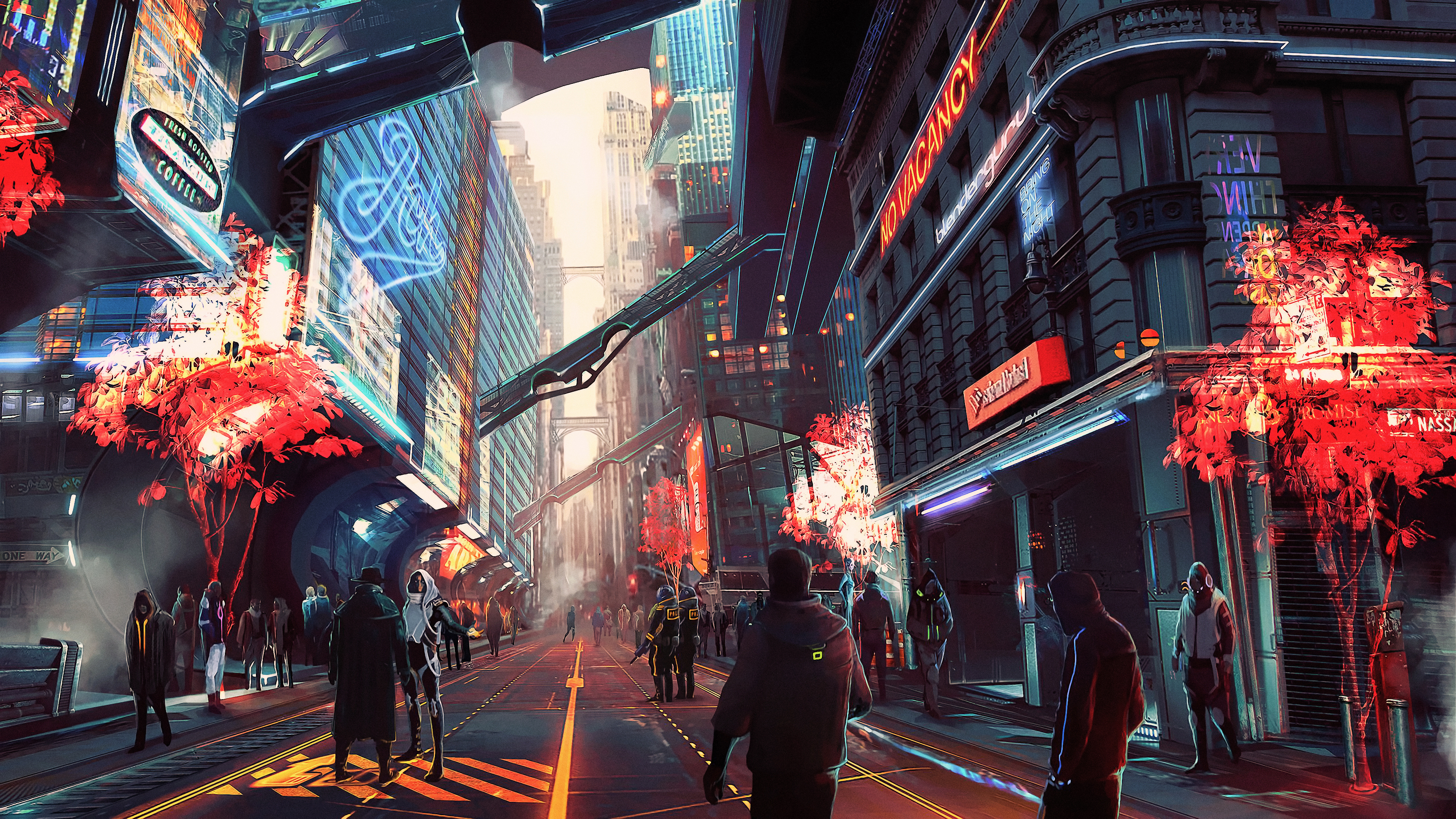 cyberpunk city Wallpapers