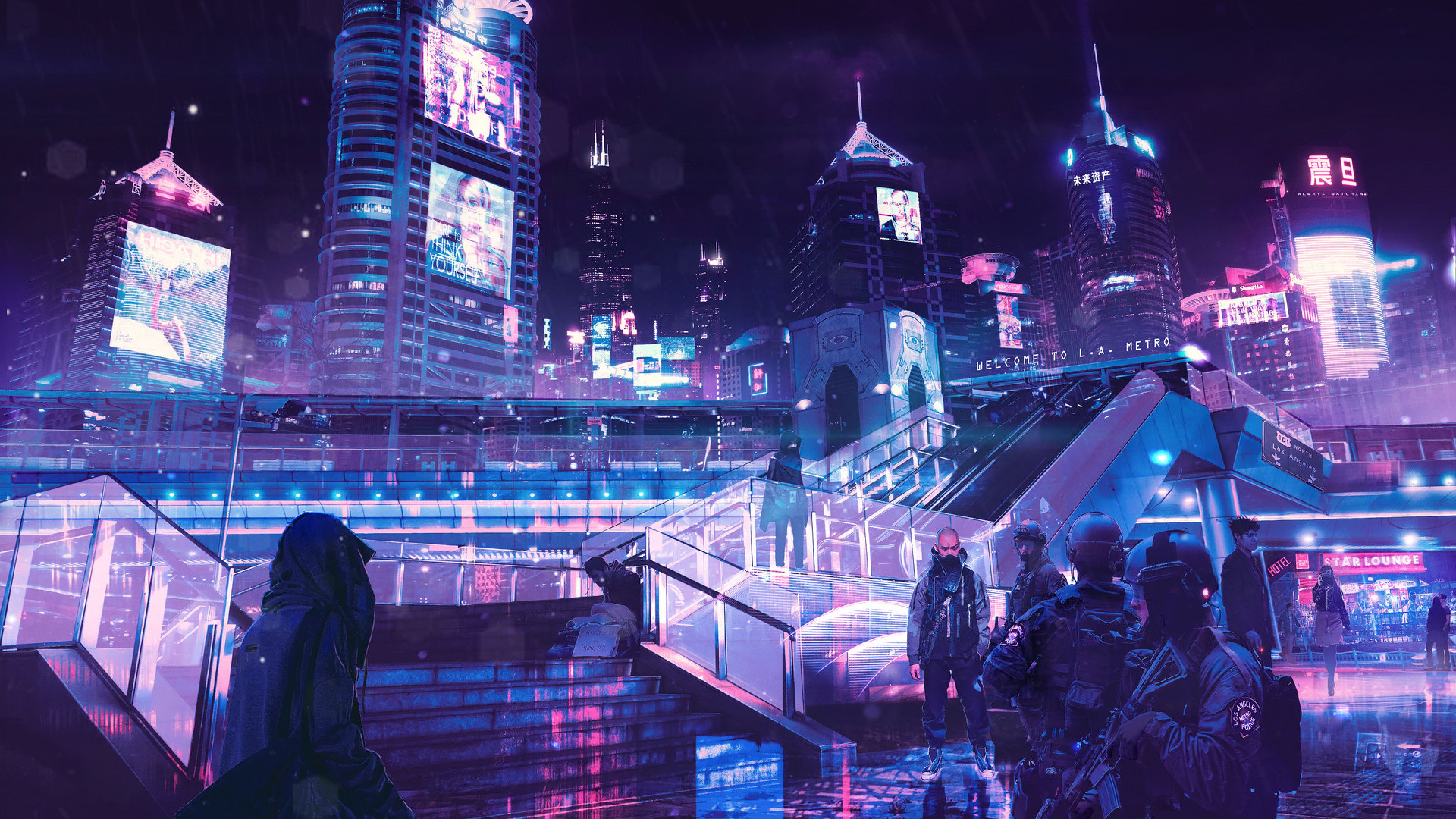 cyberpunk city Wallpapers