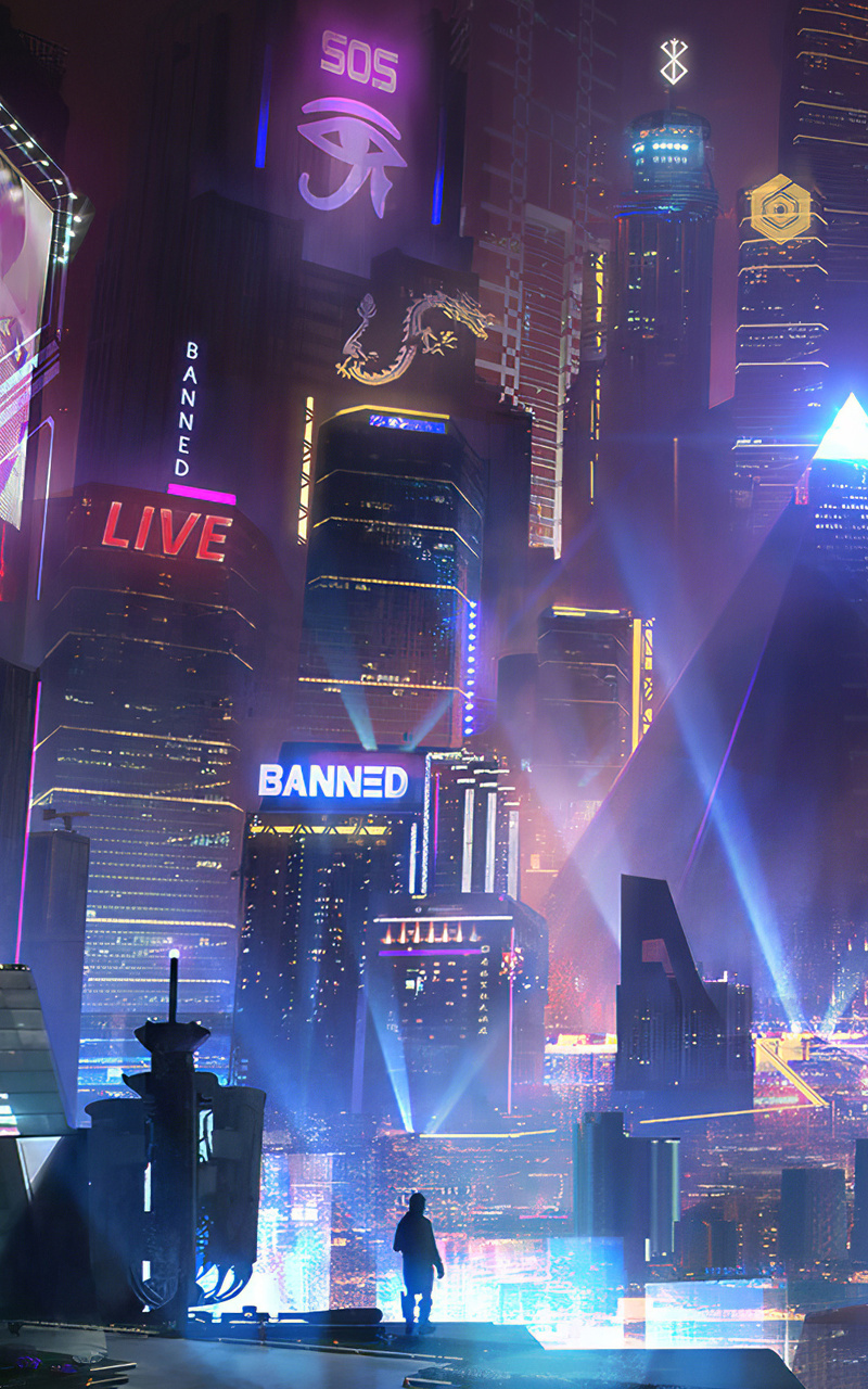 cyberpunk city Wallpapers