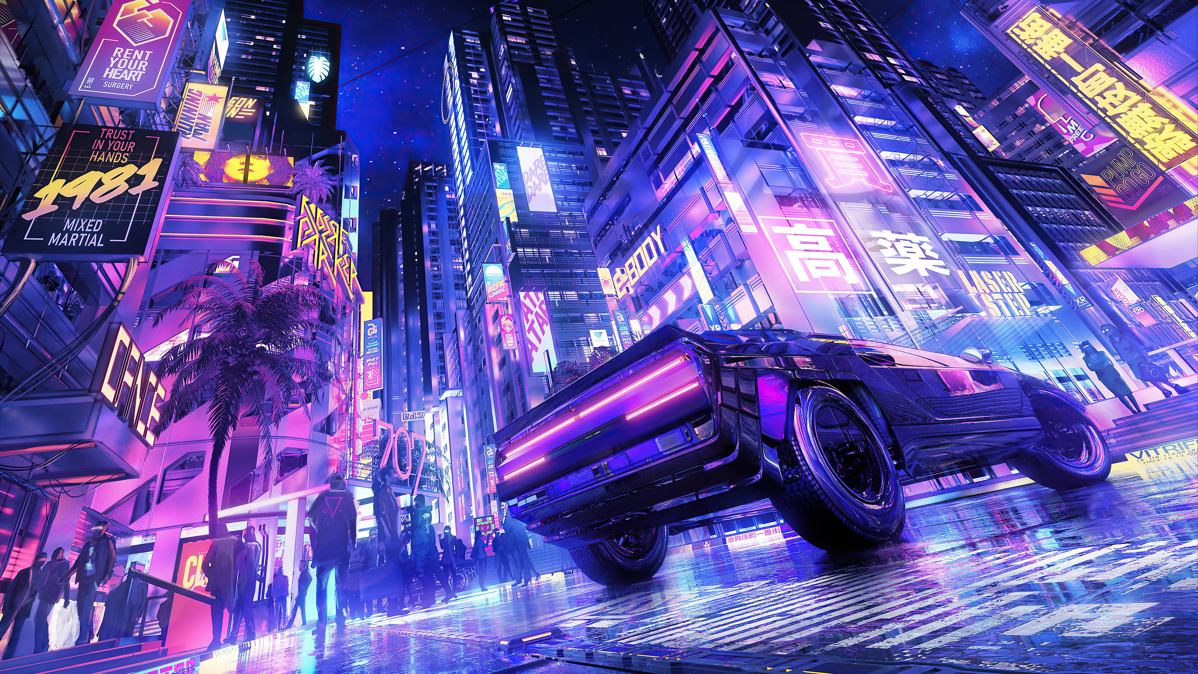 cyberpunk city  Wallpapers