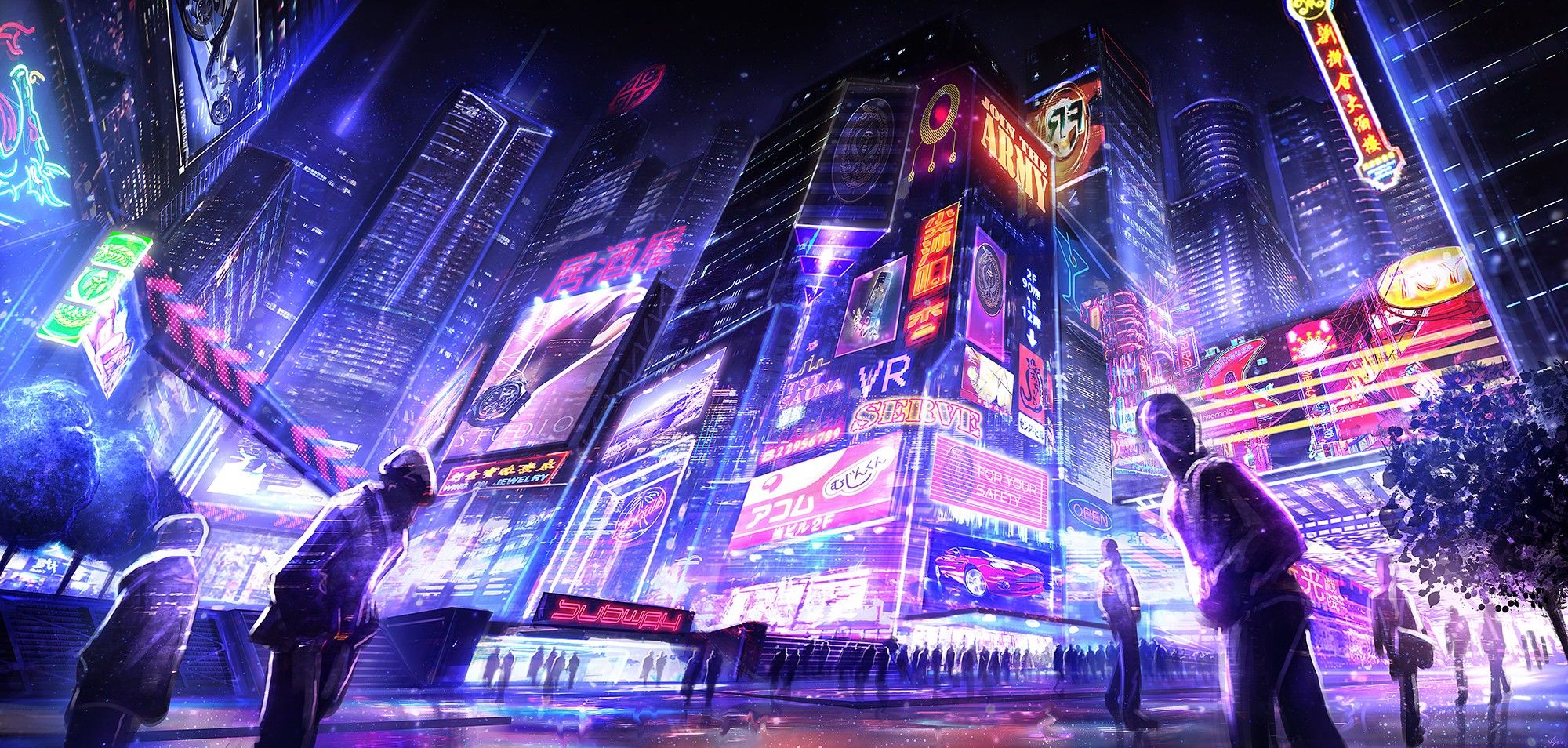 cyberpunk city  Wallpapers