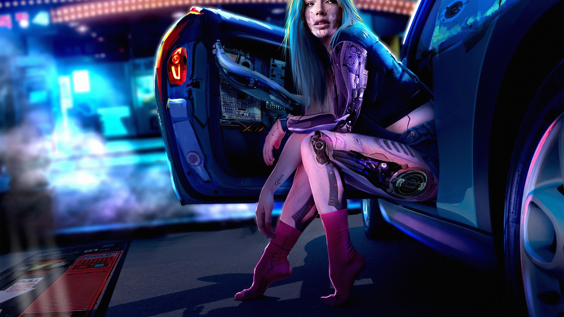 cyberpunk girl Wallpapers