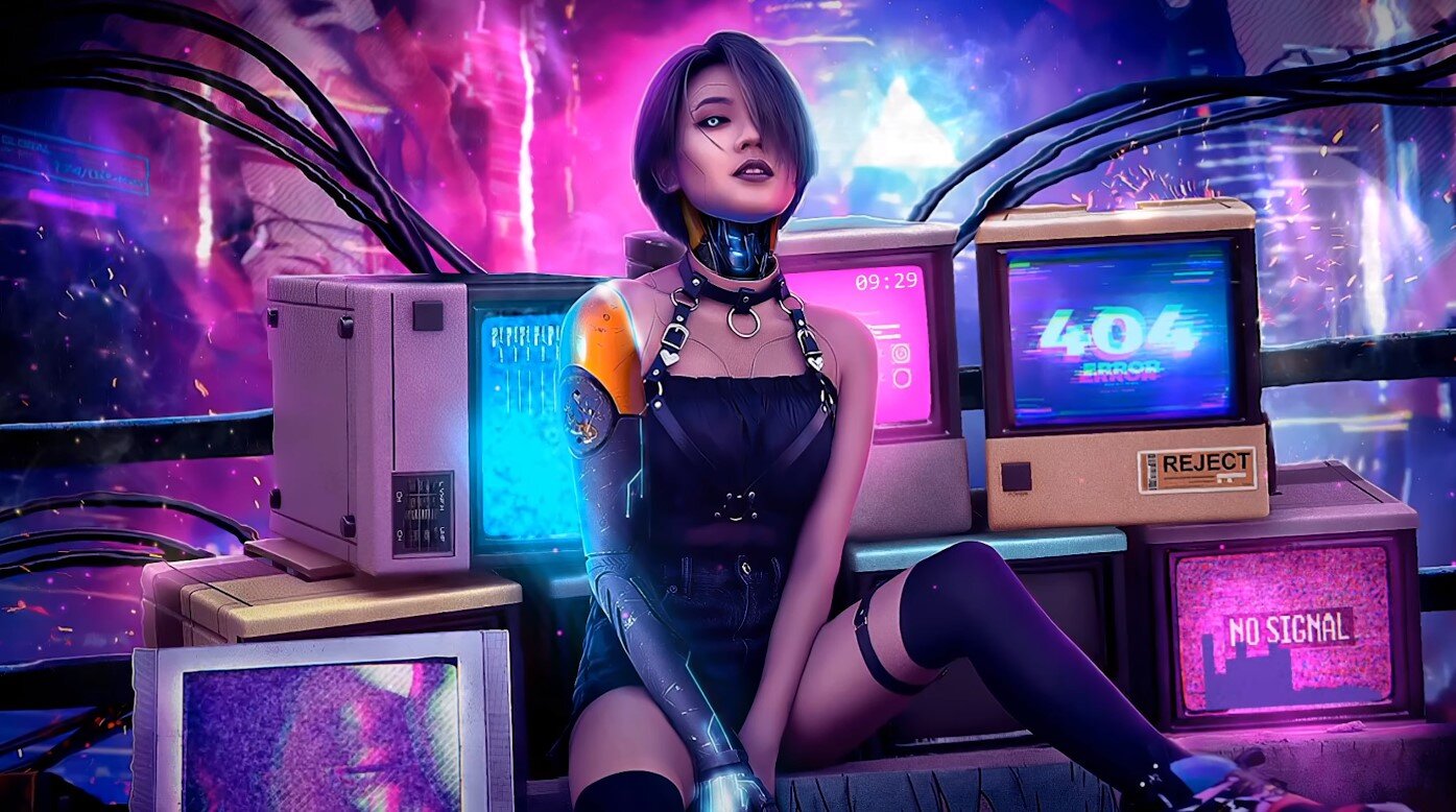 cyberpunk girl Wallpapers