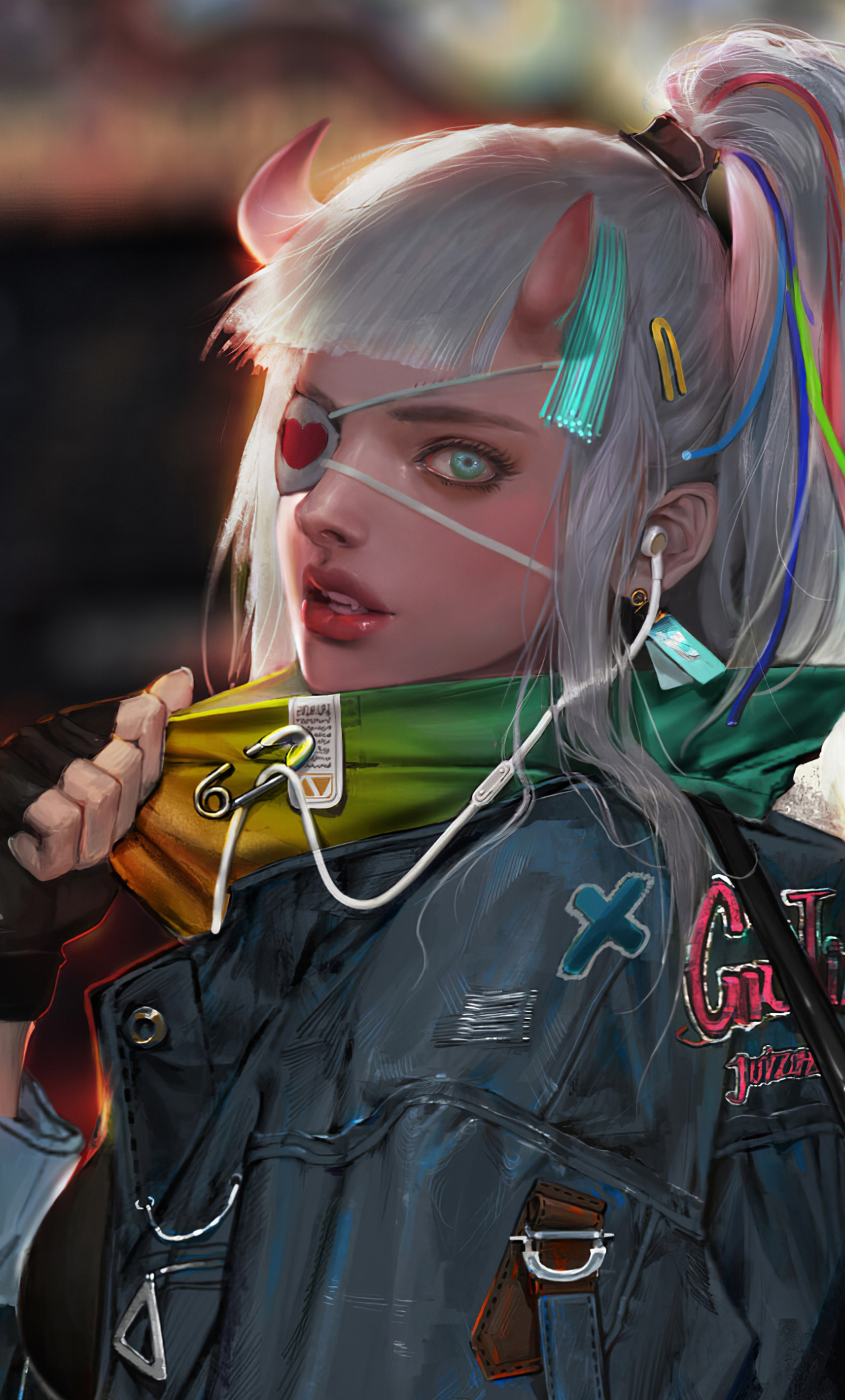 cyberpunk girl iphone Wallpapers