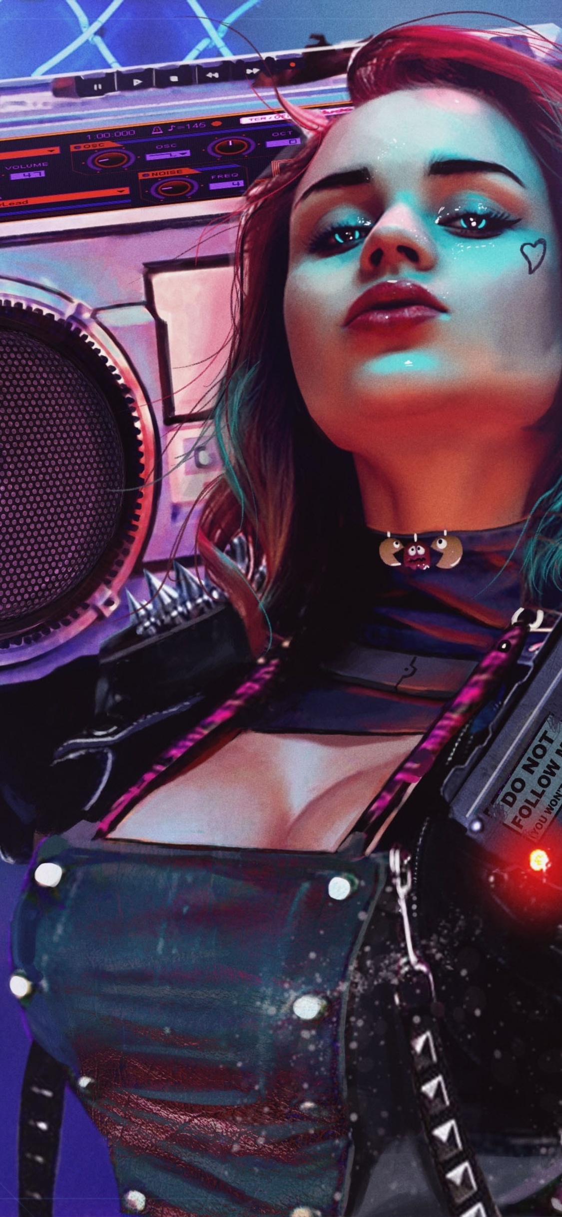 cyberpunk girl iphone Wallpapers