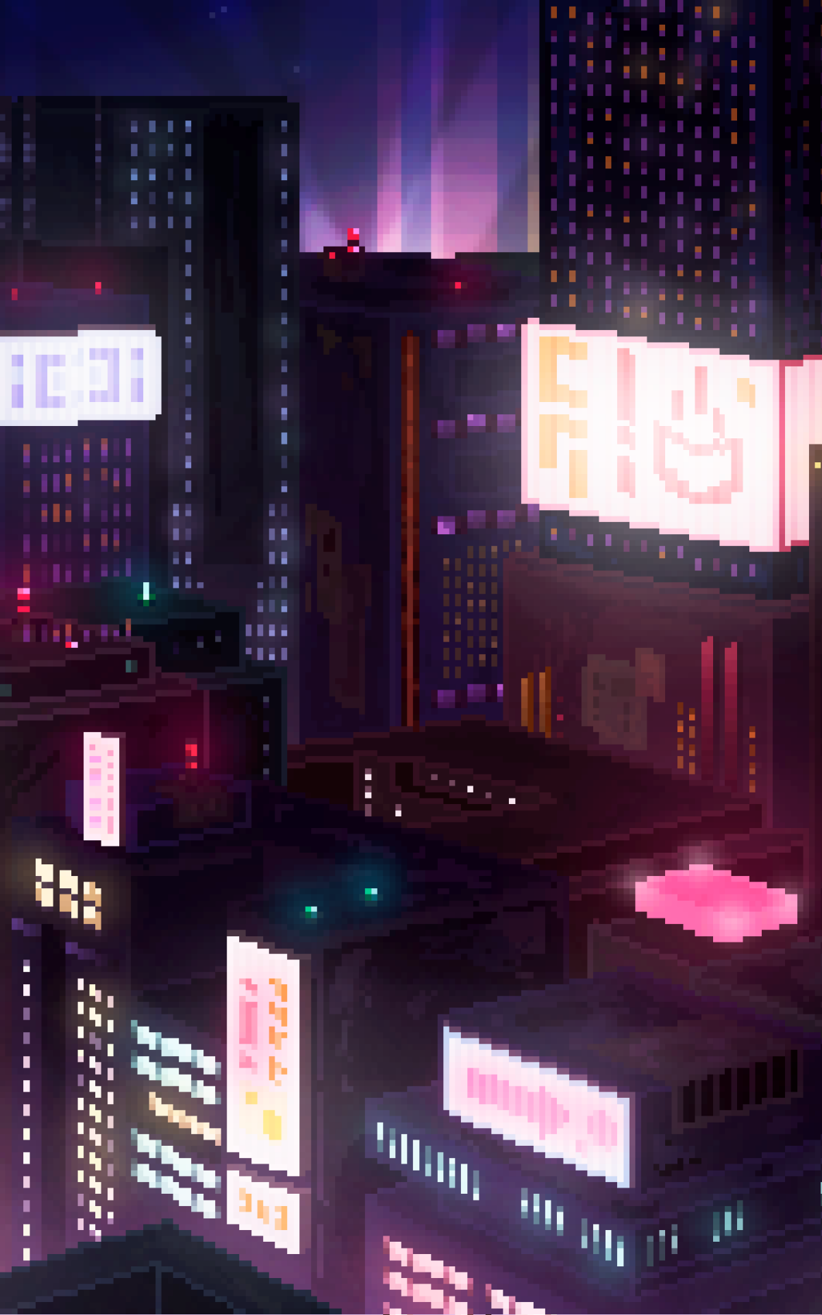 Cyberpunk Pixel Art Wallpapers On Ewallpapers