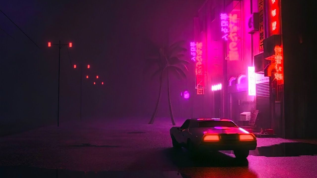 cyberpunk synthwave Wallpapers