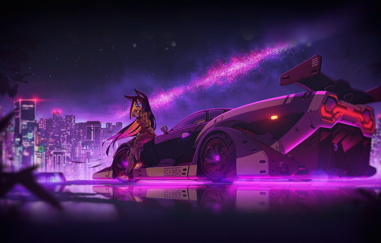 cyberpunk synthwave Wallpapers