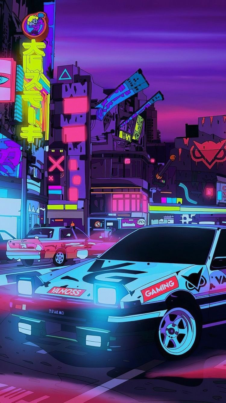 cyberpunk synthwave Wallpapers