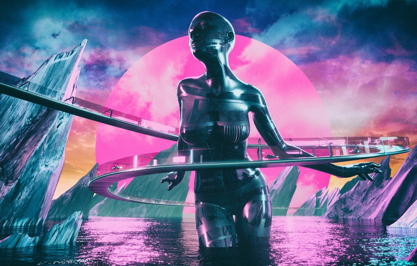 cyberpunk synthwave Wallpapers