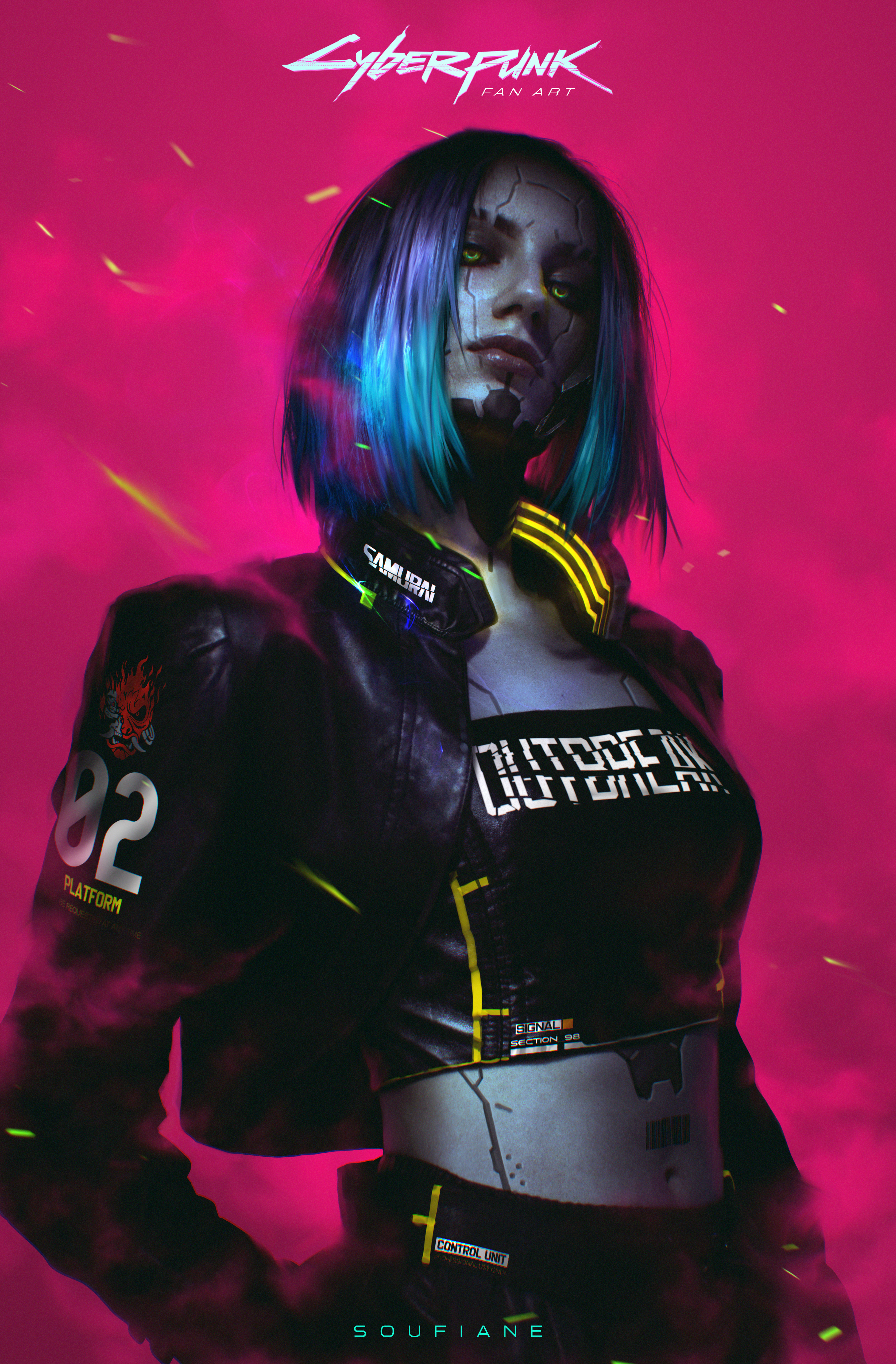 Cyborg Cyberpunk 2077 Digital Fan Wallpapers