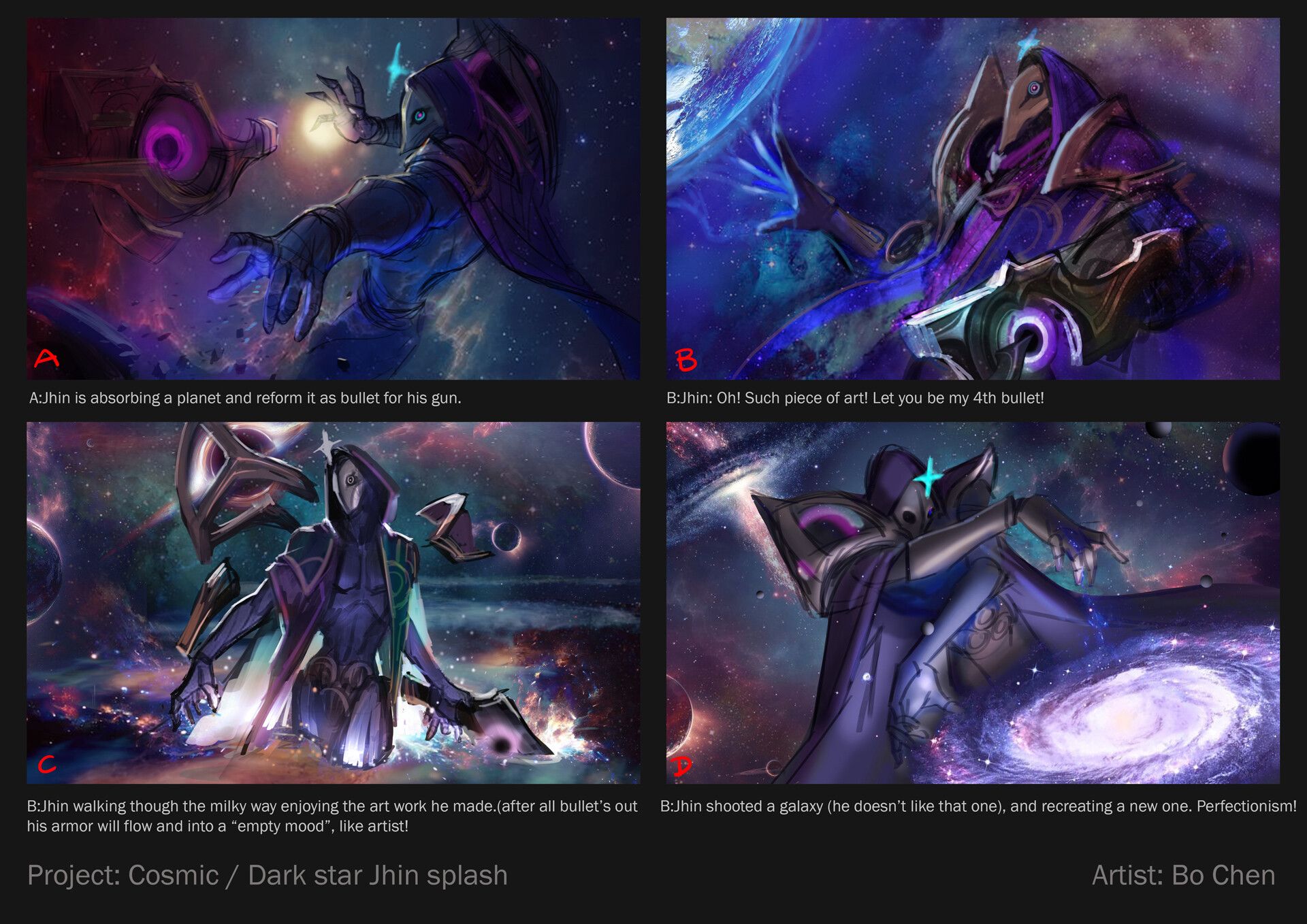 Dark Lux x Jhin League of Legends Wallpapers