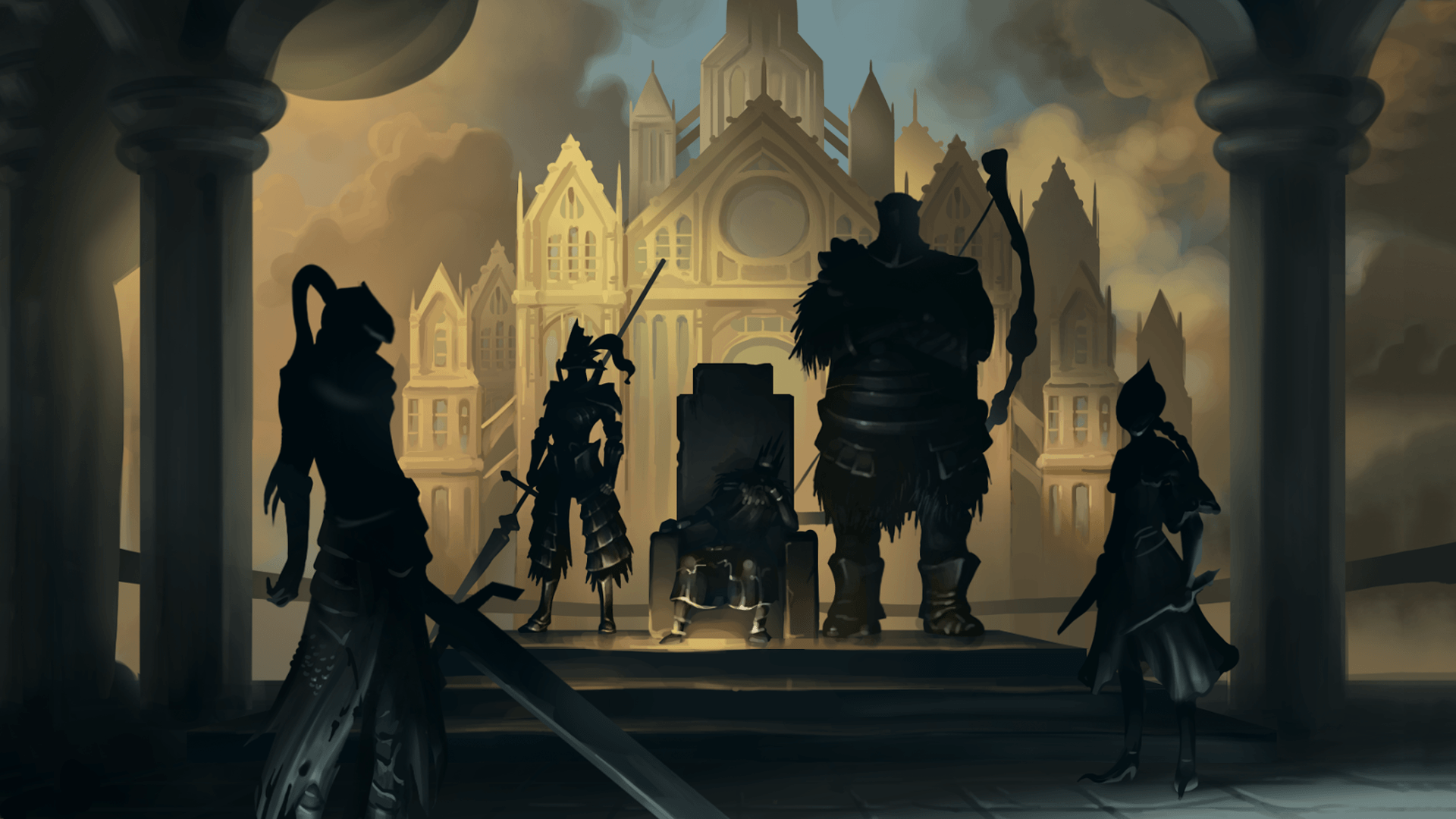 Dark Souls Ornstein Is Standing With Sword Wallpapers