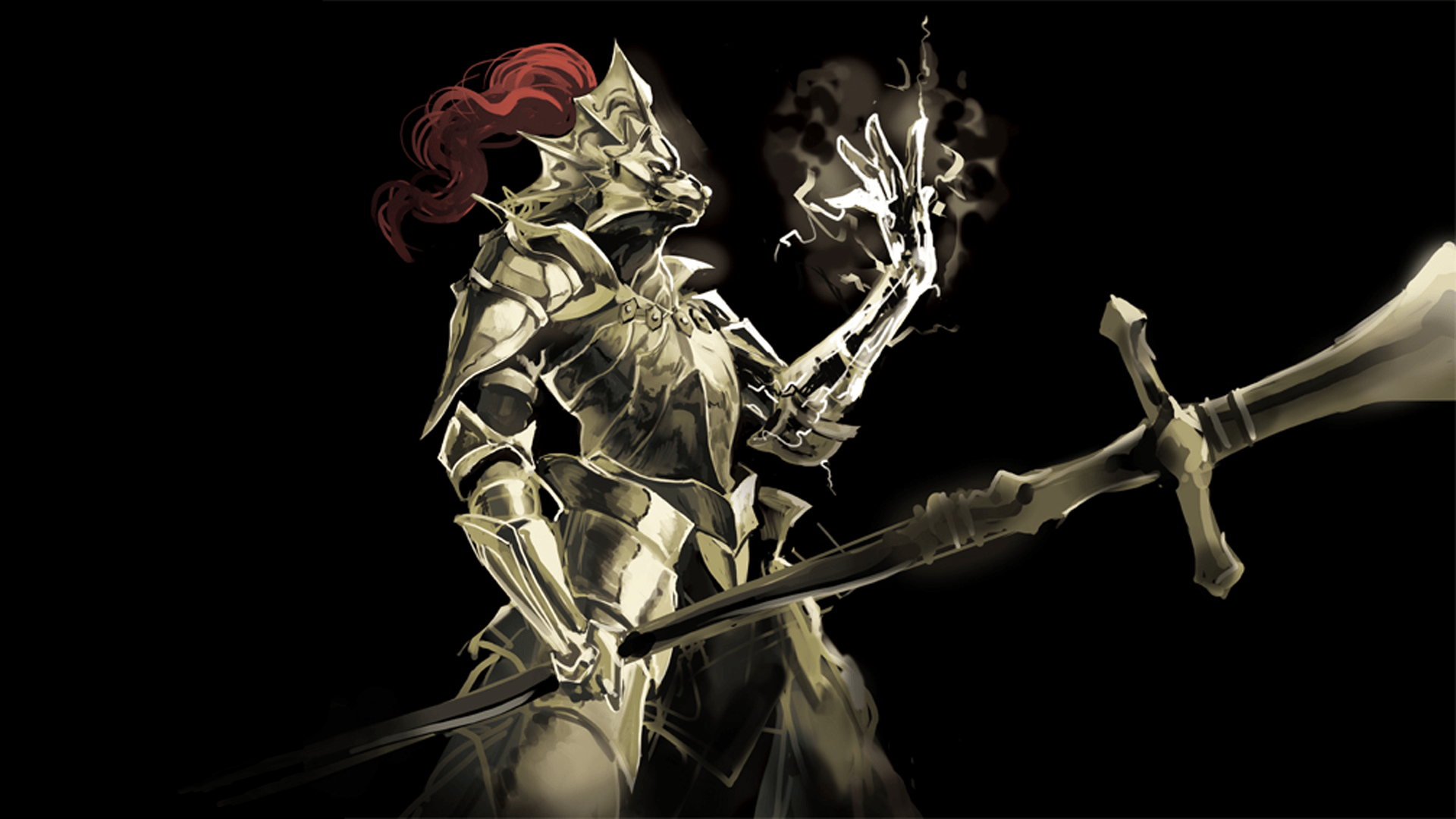 Dark Souls Ornstein Is Standing With Sword Wallpapers