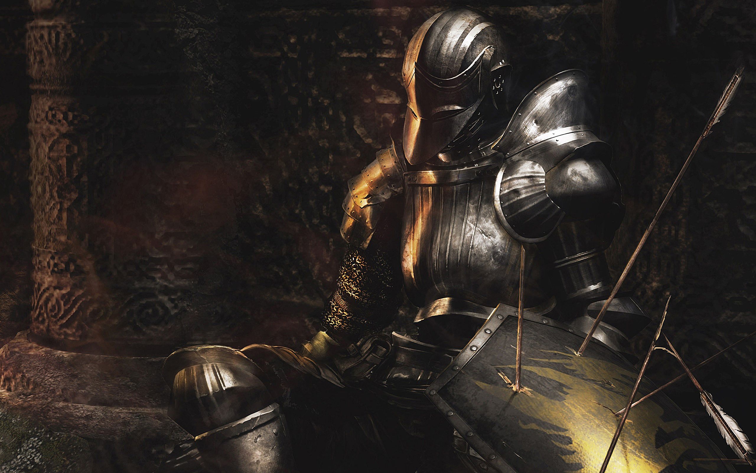 Dark Souls Ornstein Is Standing With Sword Wallpapers