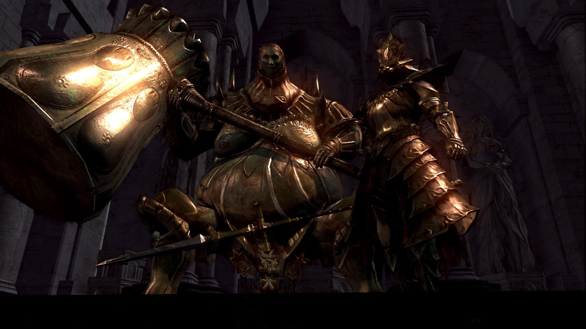 Dark Souls Ornstein Is Standing With Sword Wallpapers