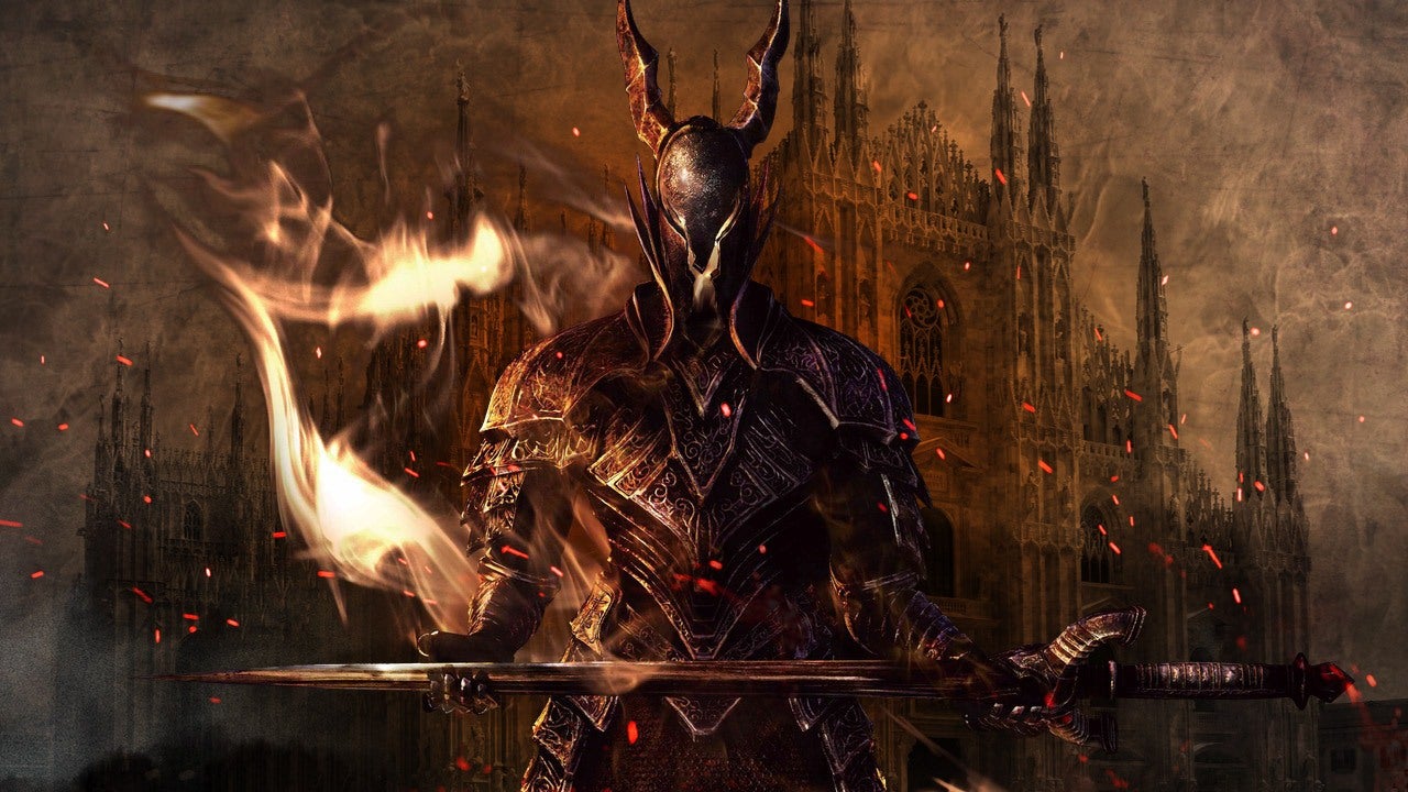 Dark Souls Ornstein Is Standing With Sword Wallpapers