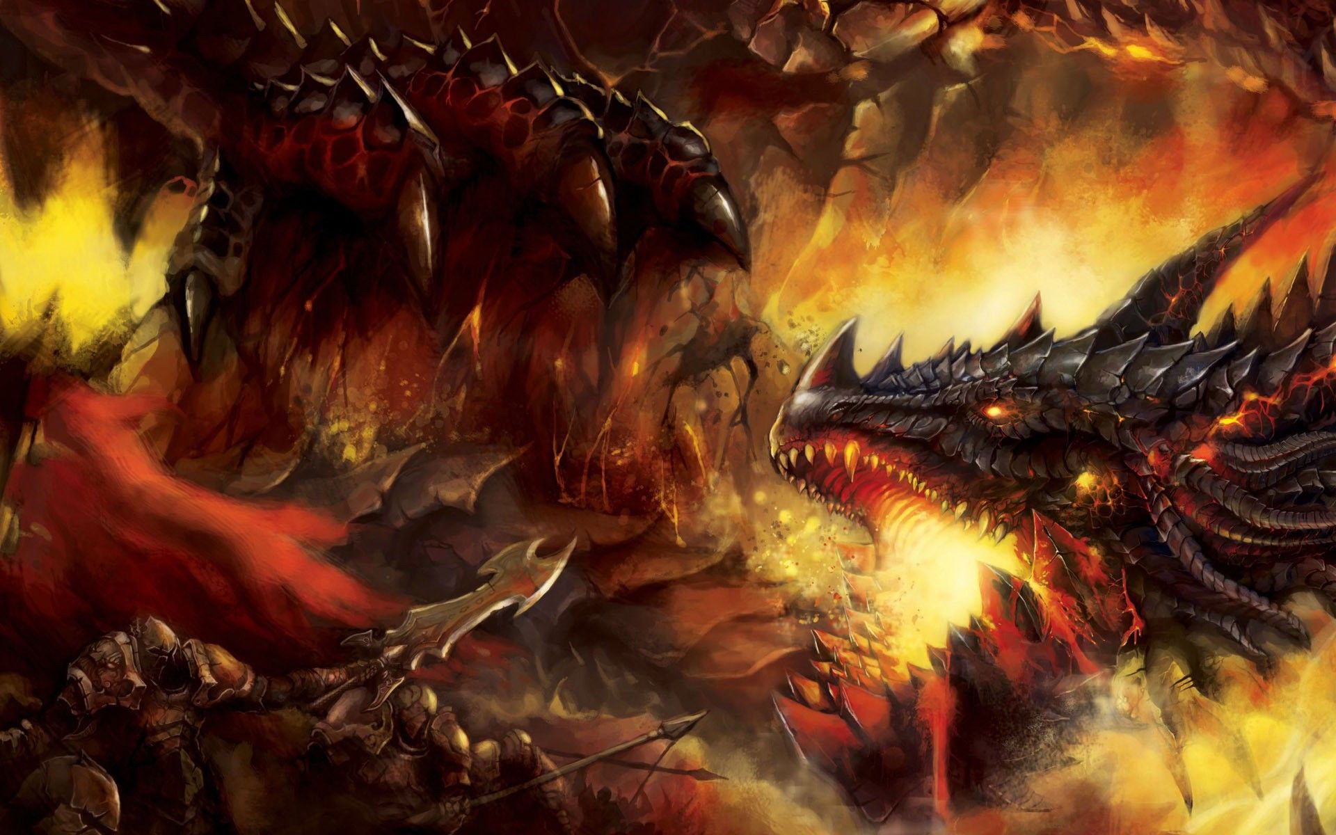 Dragon in Flame Monster Hunter Wallpapers