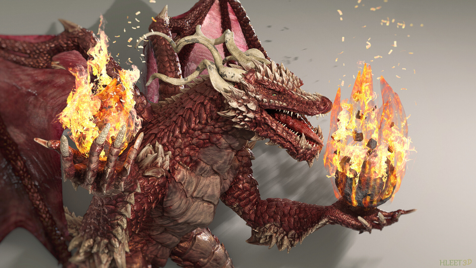 Dragon in Flame Monster Hunter Wallpapers