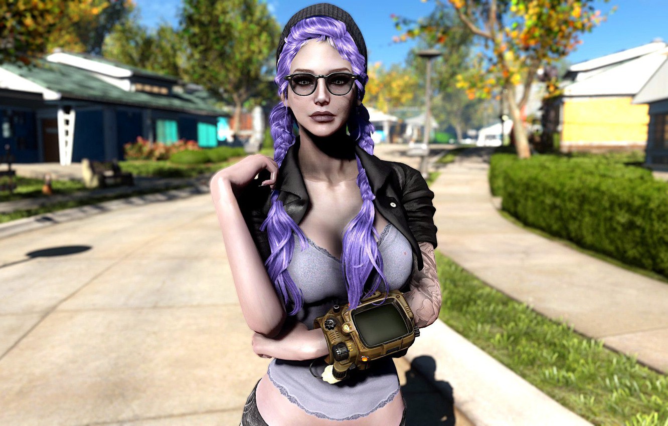 Fallout 4 Purple Girl Wallpapers