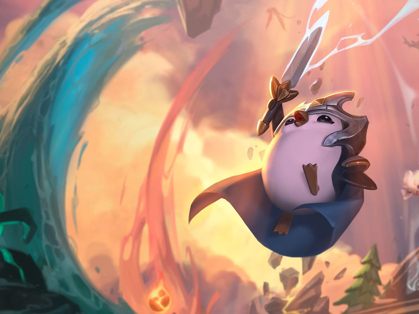 Feather Knight Pengu Teamfight Tactics Splash Wallpapers