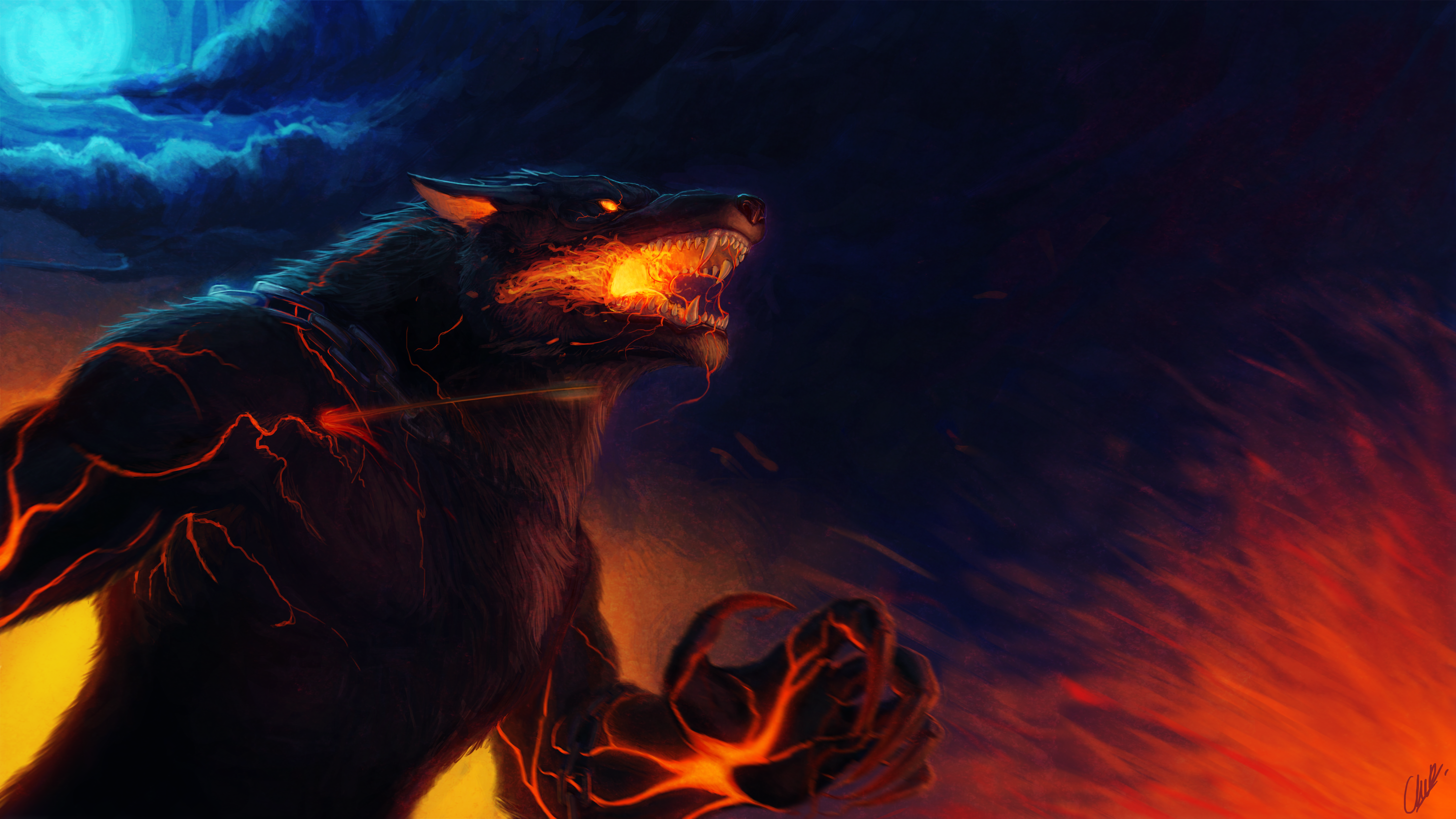 Finrawr Fenrir Smite Wallpapers