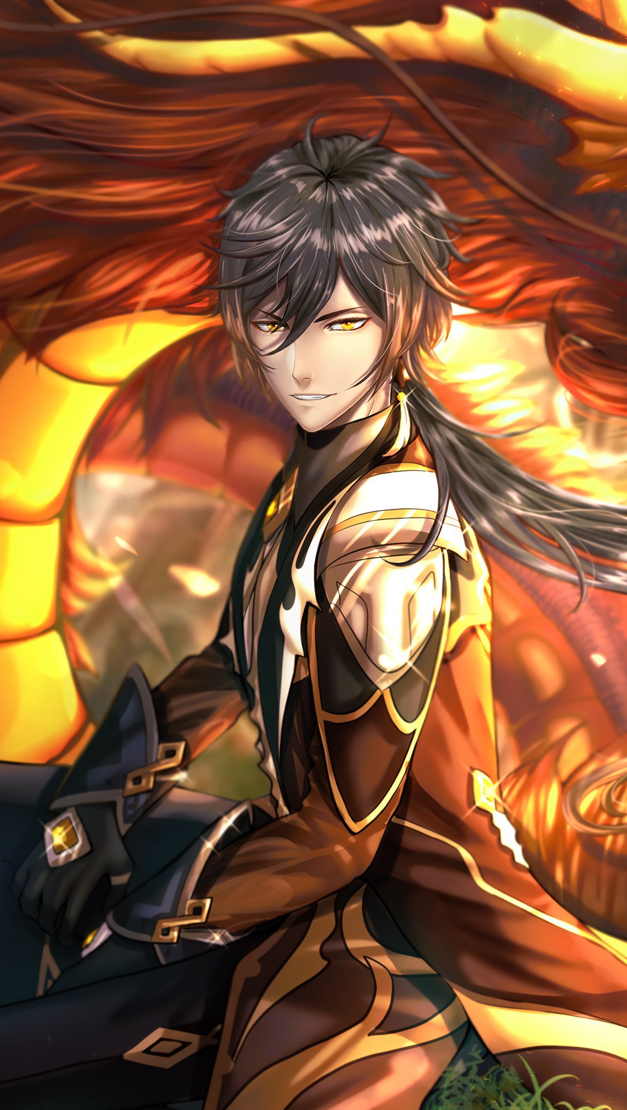 Genshin Impact Zhongli Portrait Wallpapers