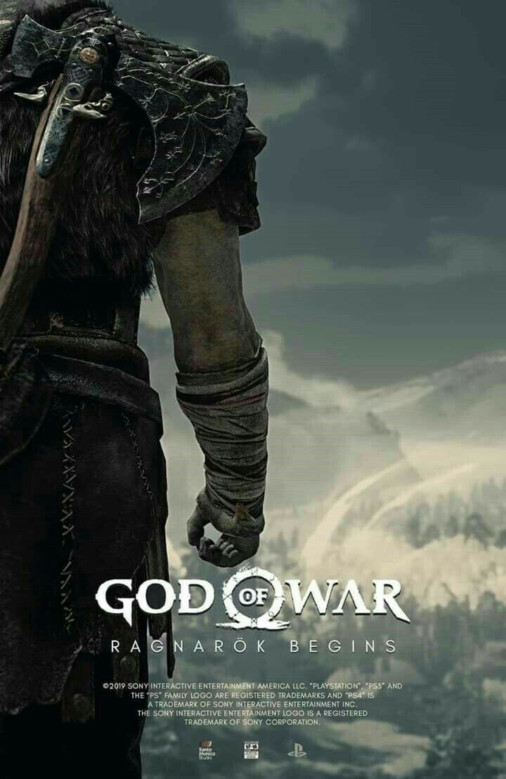 God of War Ragnarok Game Logo Wallpapers