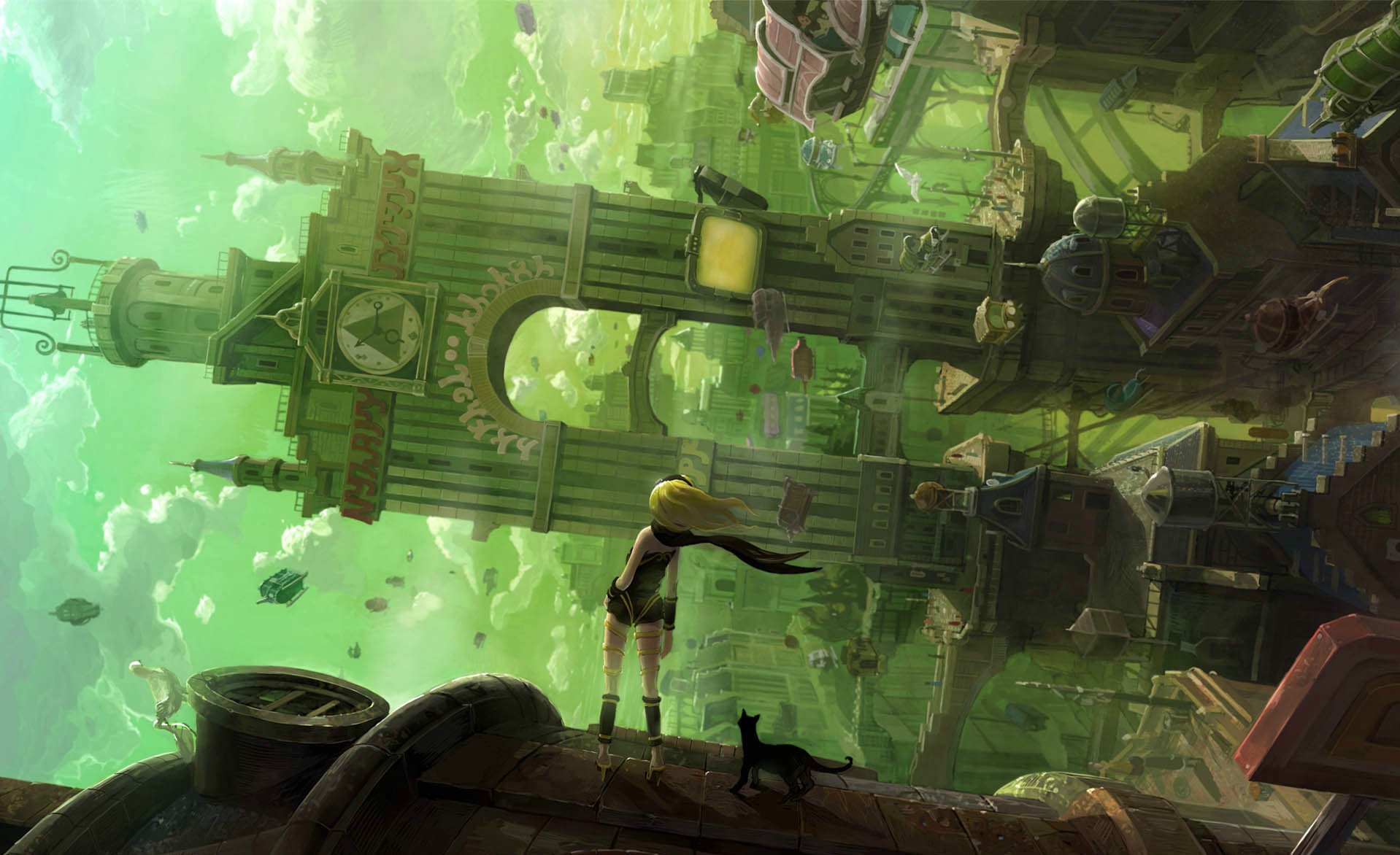 Gravity Rush Game Digital Wallpapers