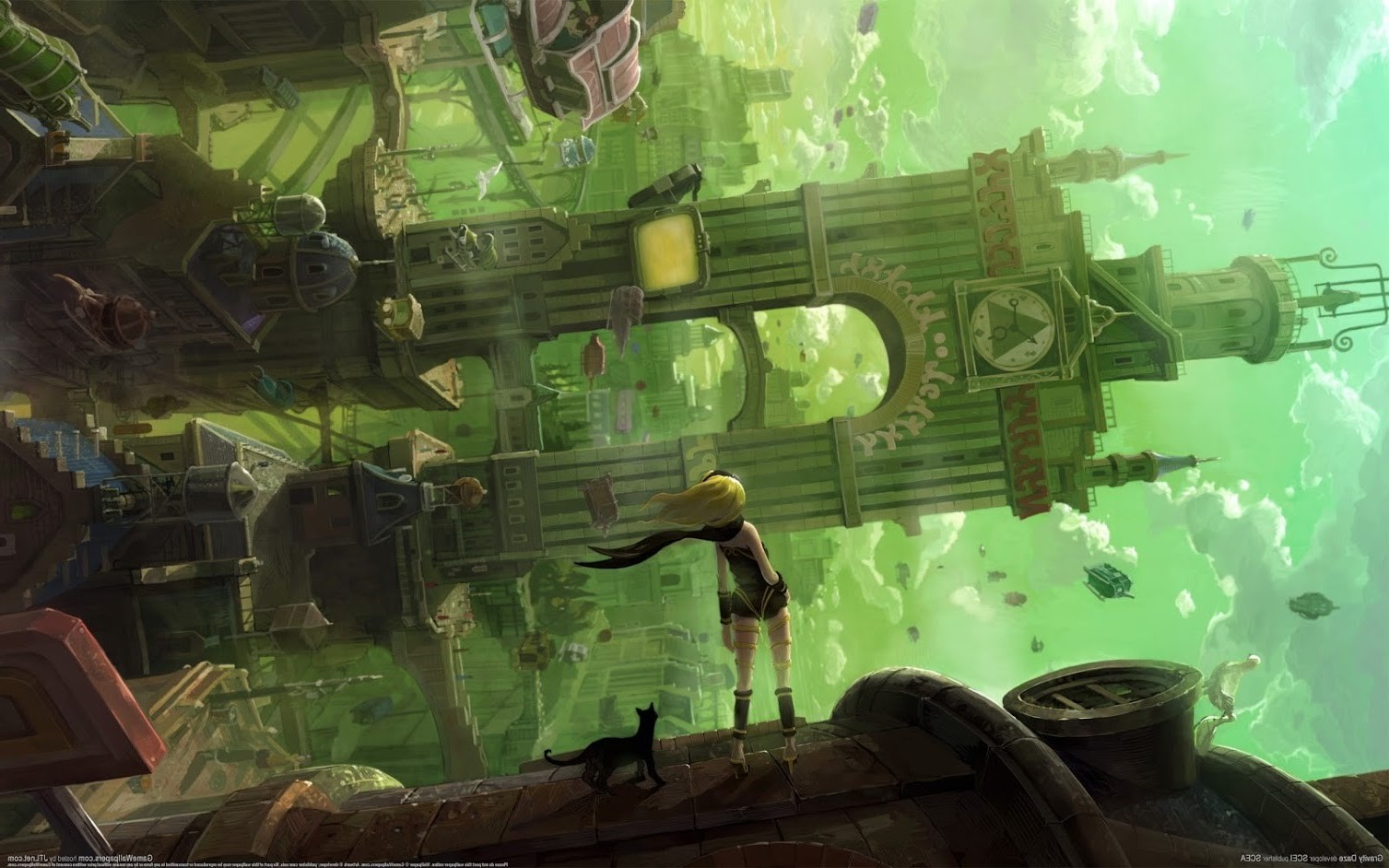 Gravity Rush Game Digital Wallpapers