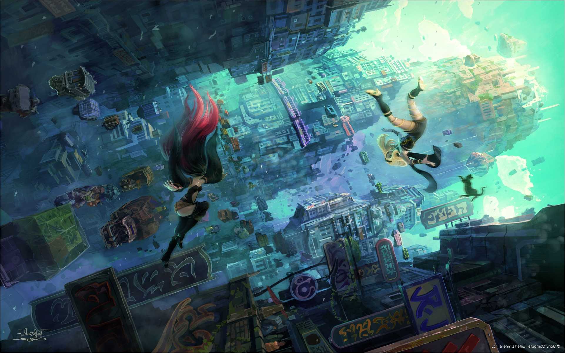 Gravity Rush Game Digital Wallpapers