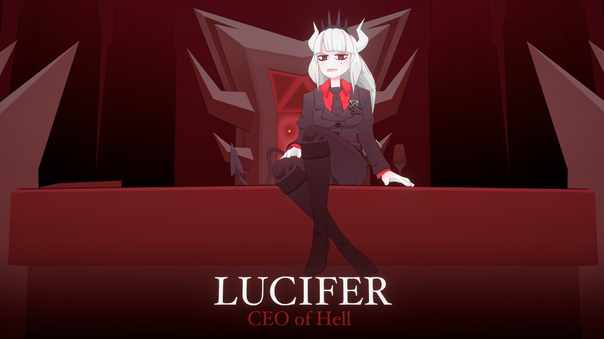 Helltaker Lucifer 5K Wallpapers