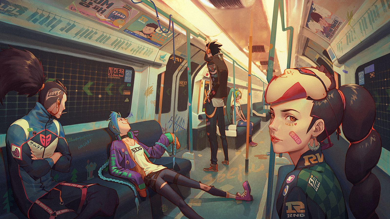 K/DA Akali Subway Tunnel 5K Wallpapers