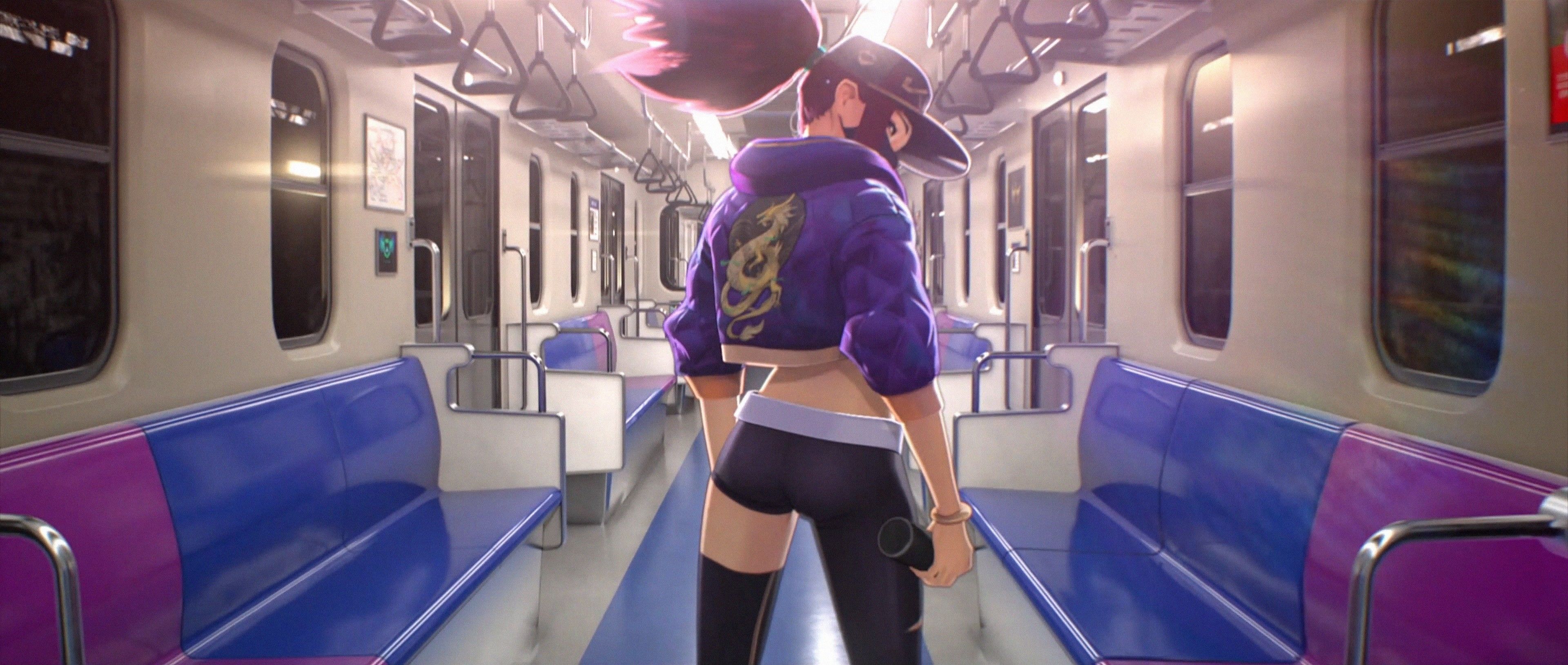 K/DA Akali Subway Tunnel 5K Wallpapers