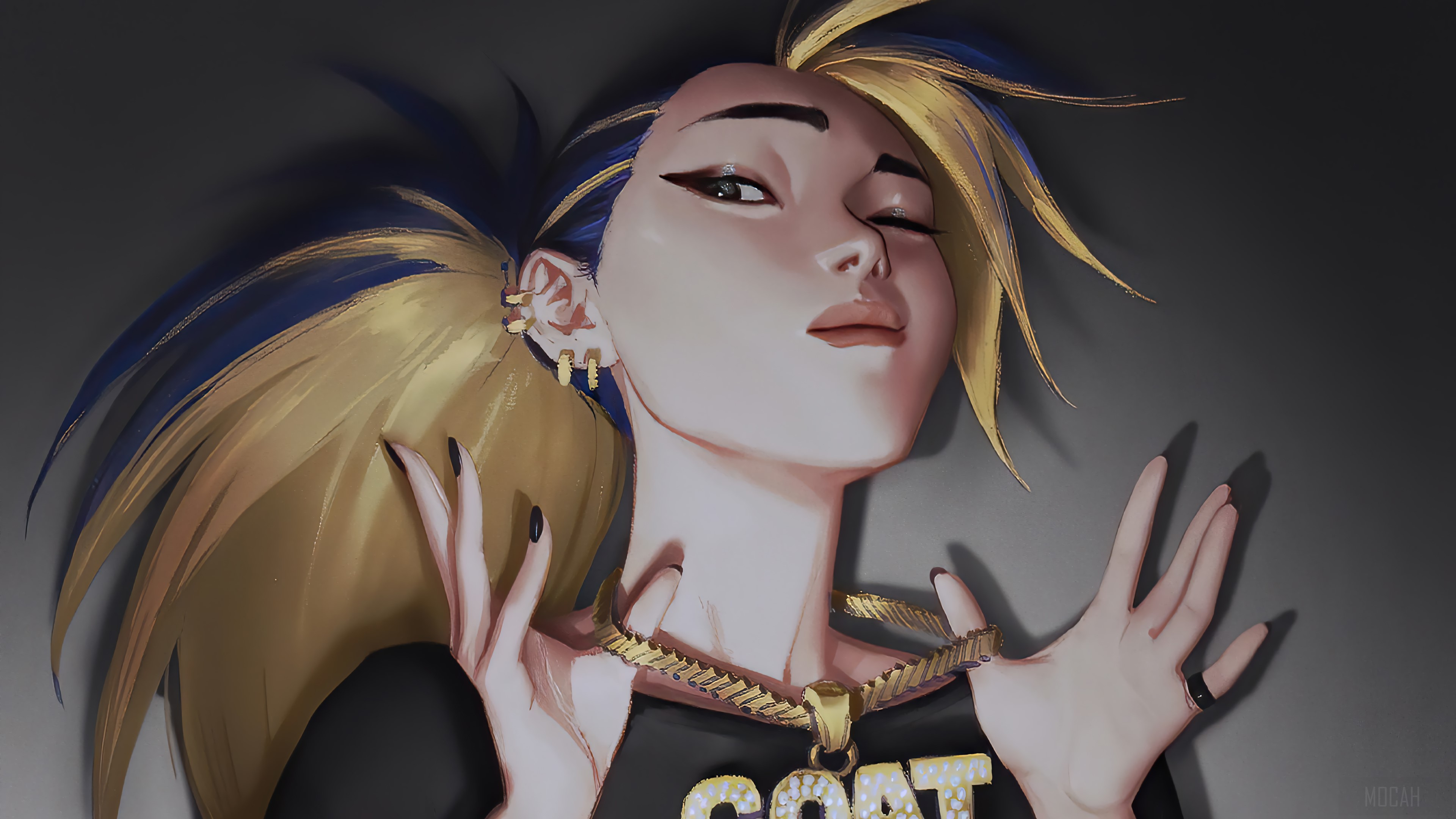 K/DA The Baddest Akali Wallpapers