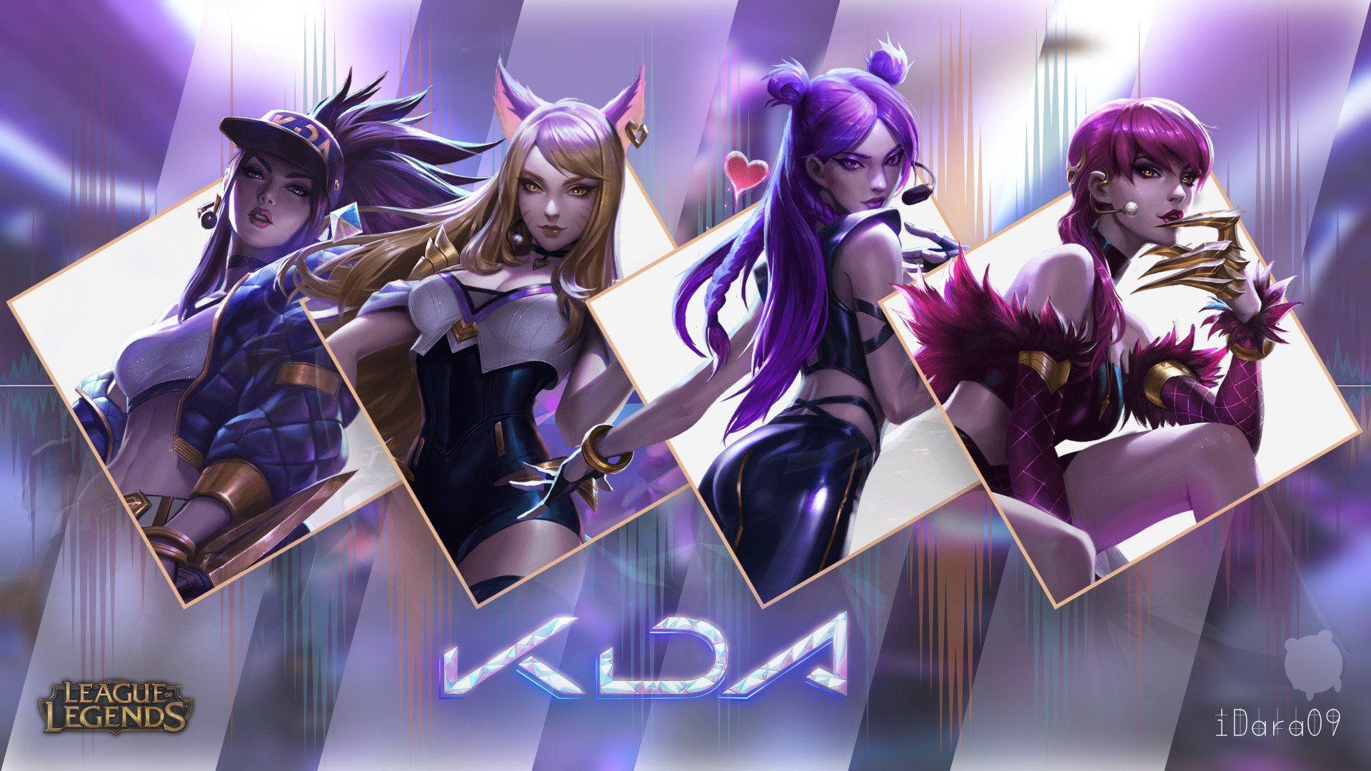 K-Pop League Of Legends  K/DA Girls 8K Wallpapers