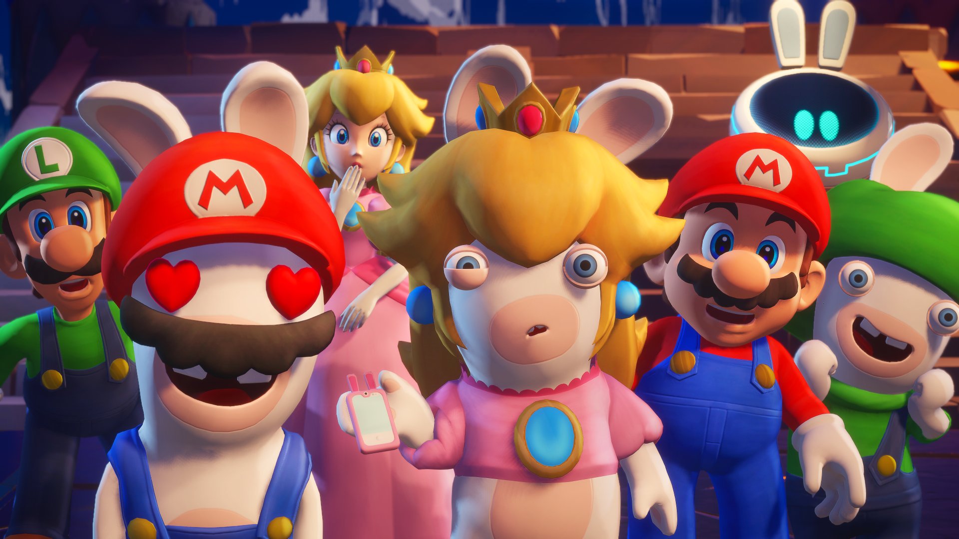 Luigi Mario Raving Rabbids Wallpapers