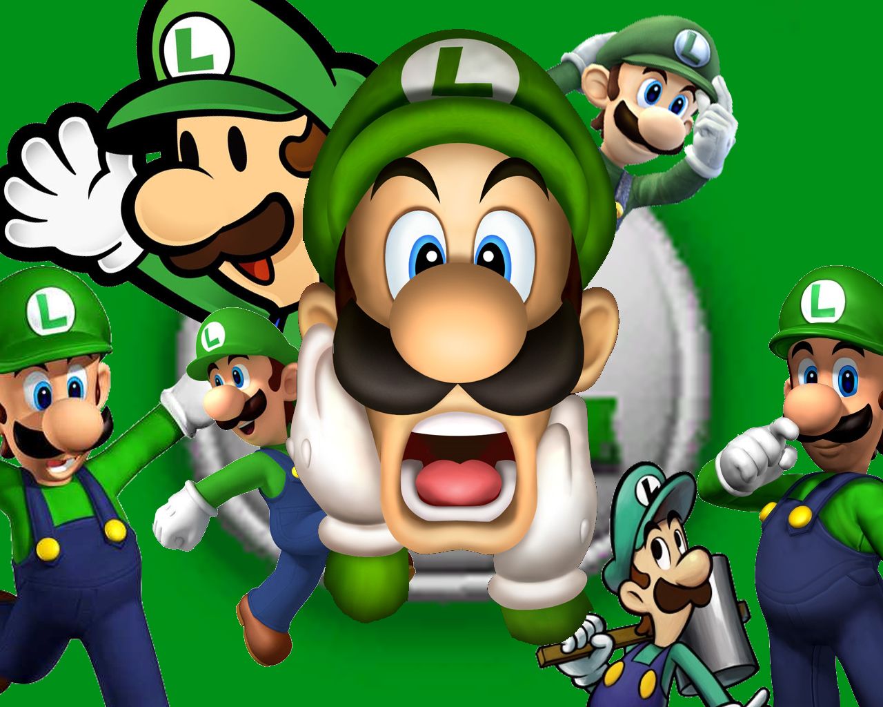 Mario Luigi Green Wallpapers