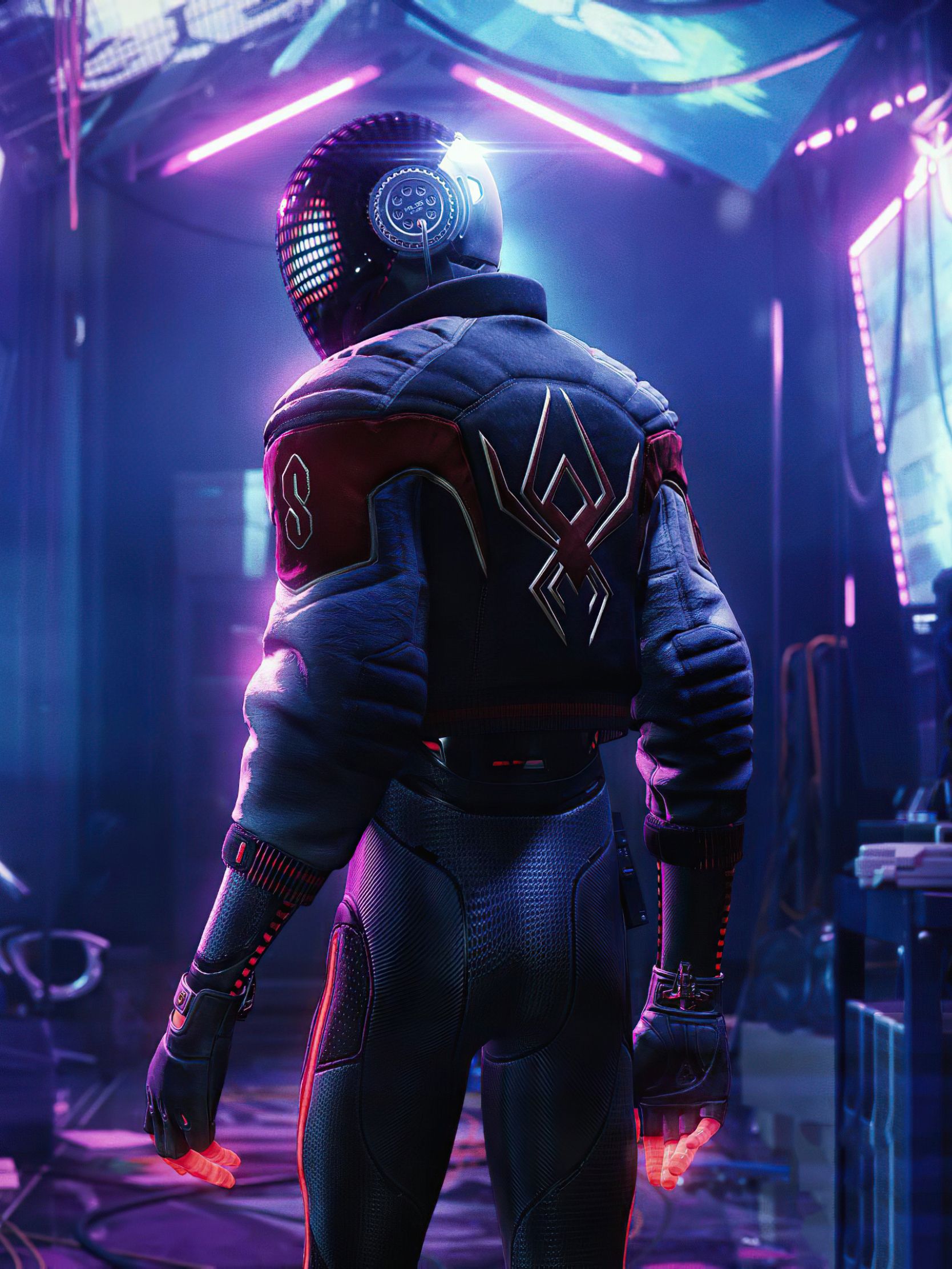 Marvel's Spider-Man Miles Morales Cyberpunk Suit Wallpapers