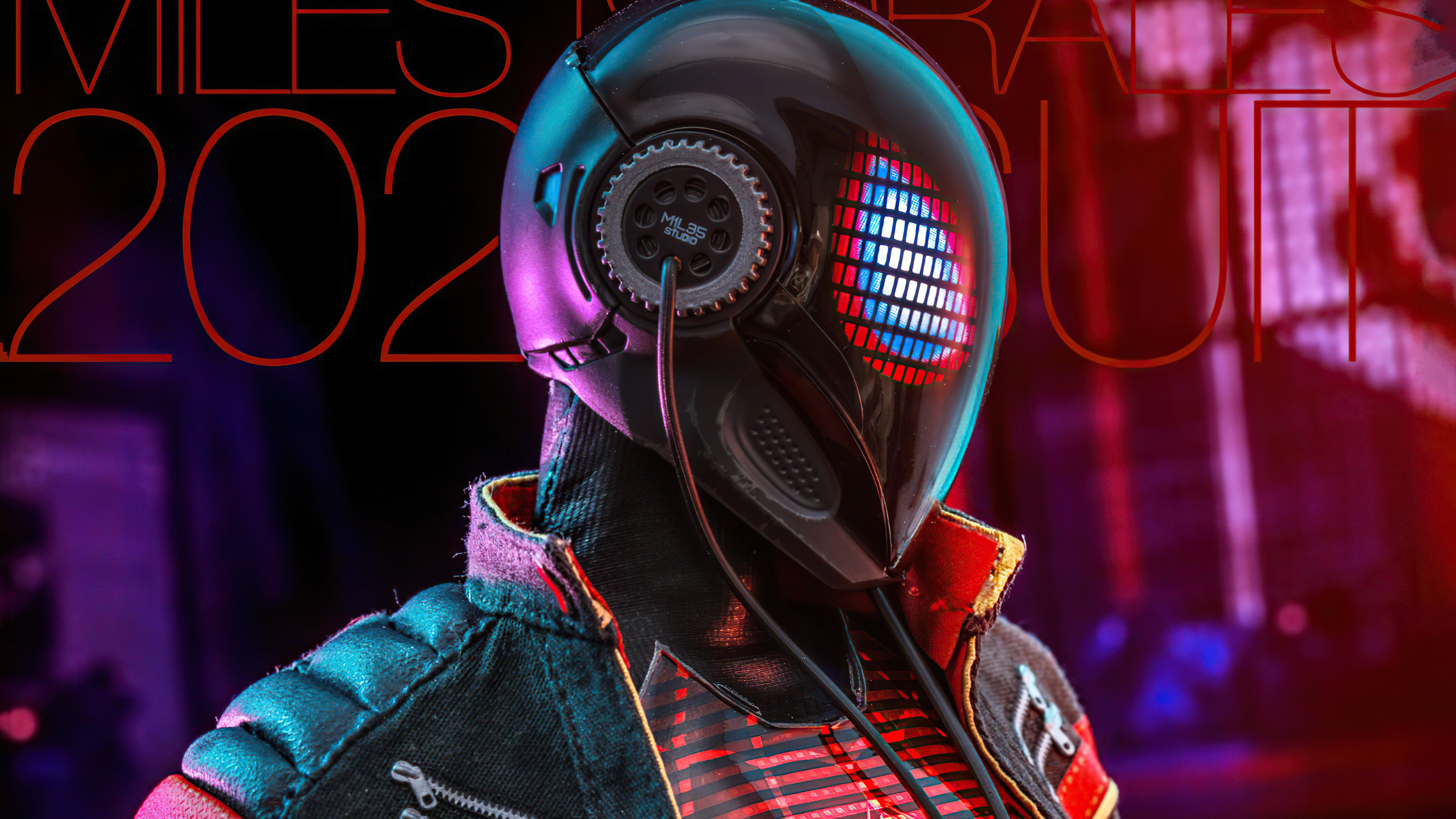 Marvel's Spider-Man Miles Morales Cyberpunk Suit Wallpapers