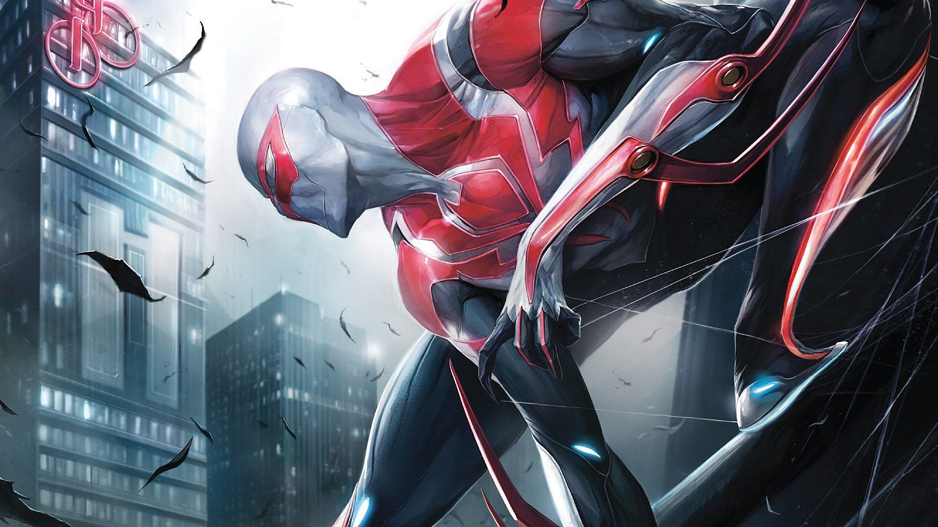 Miles Morales Spider-Man White Suit Wallpapers