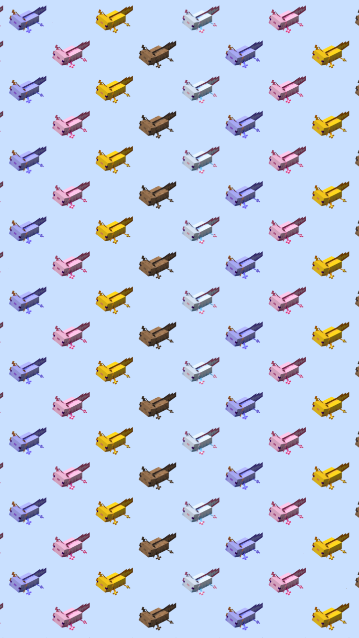 minecraft axolotl Wallpapers