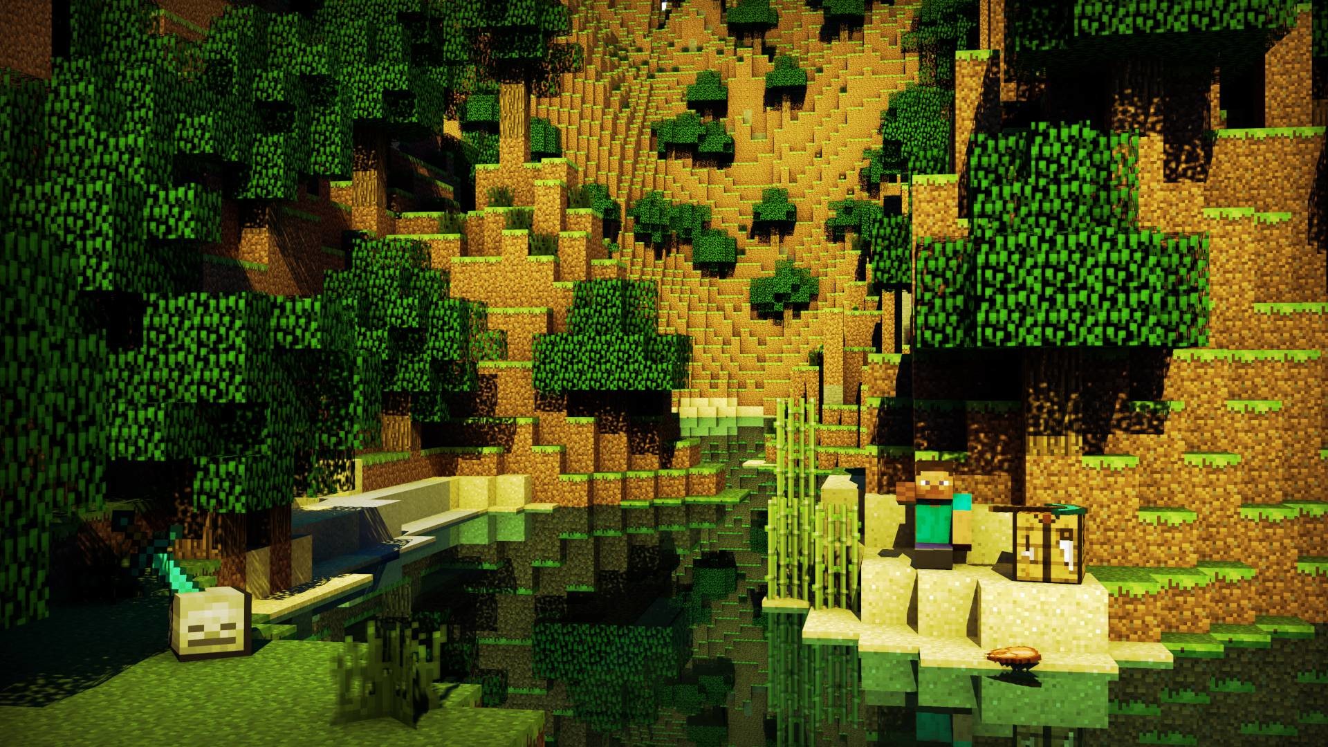 minecraft background hd Wallpapers