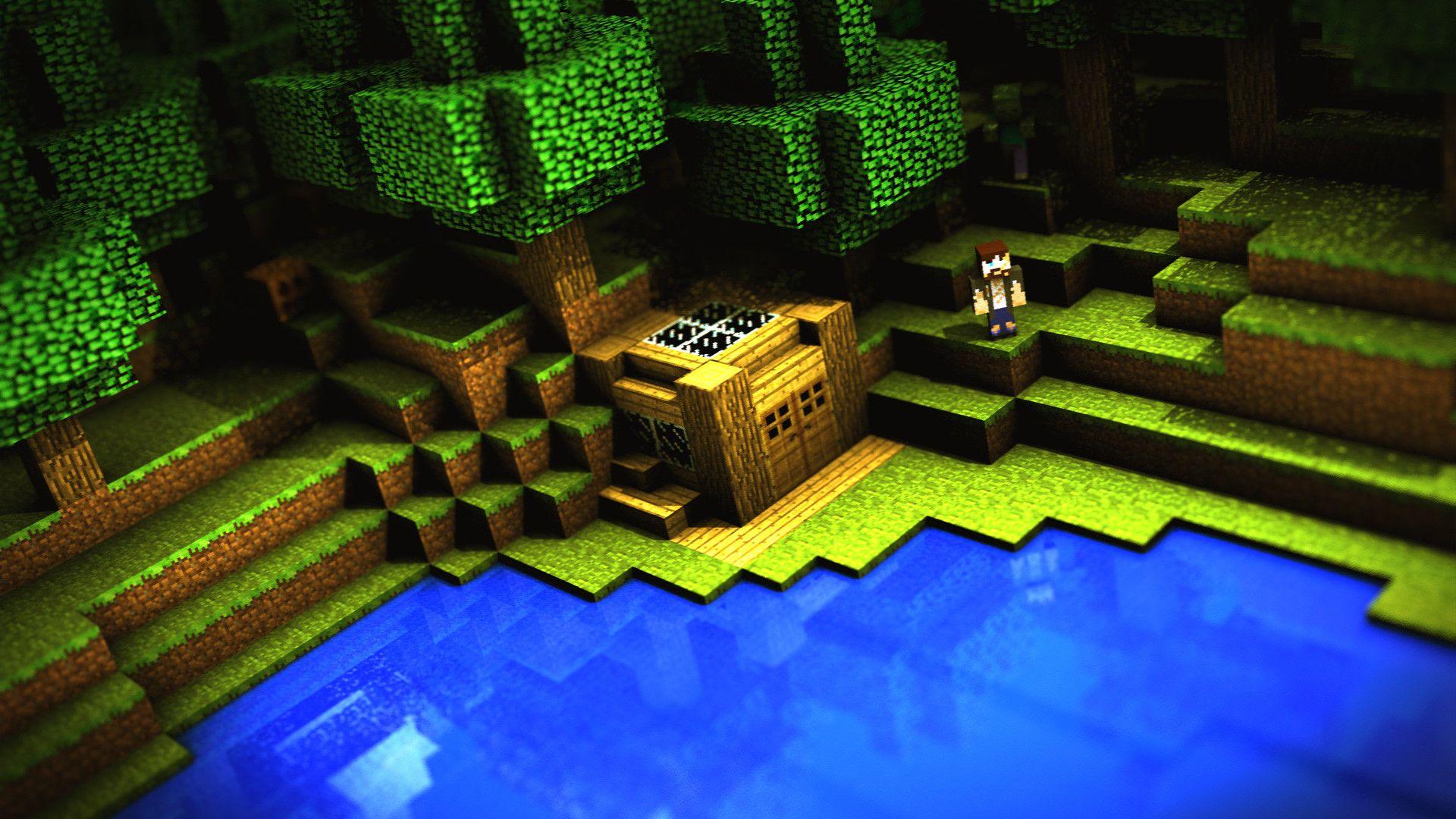 minecraft background hd Wallpapers