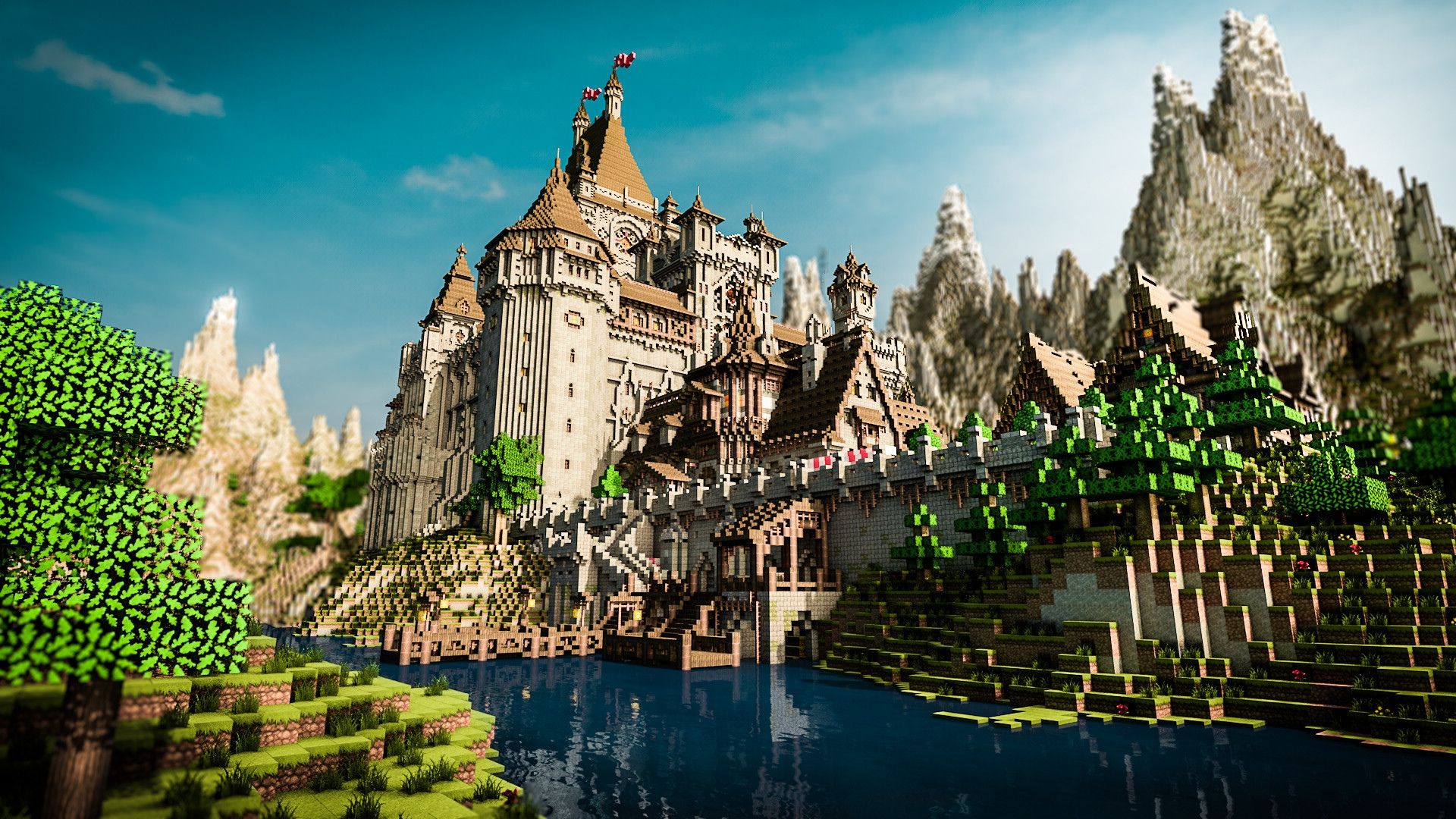 minecraft castle Wallpapers