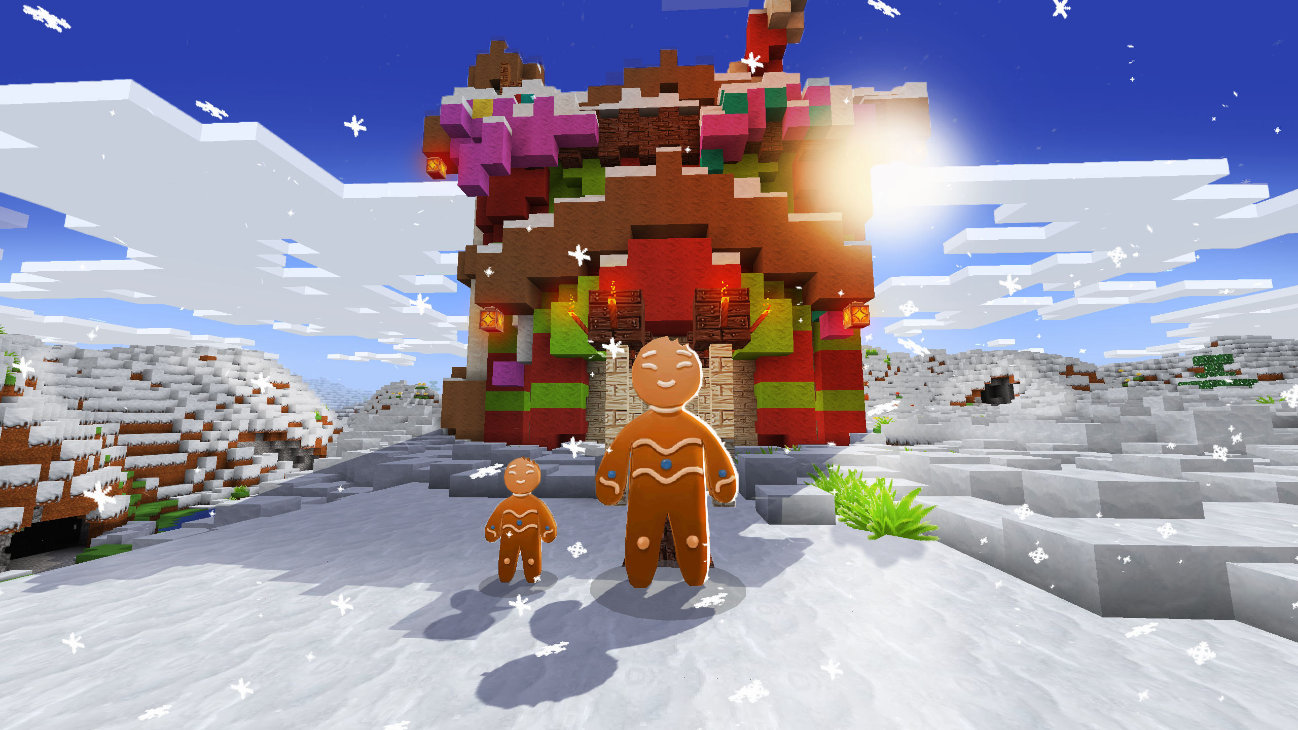 minecraft christmasWallpapers