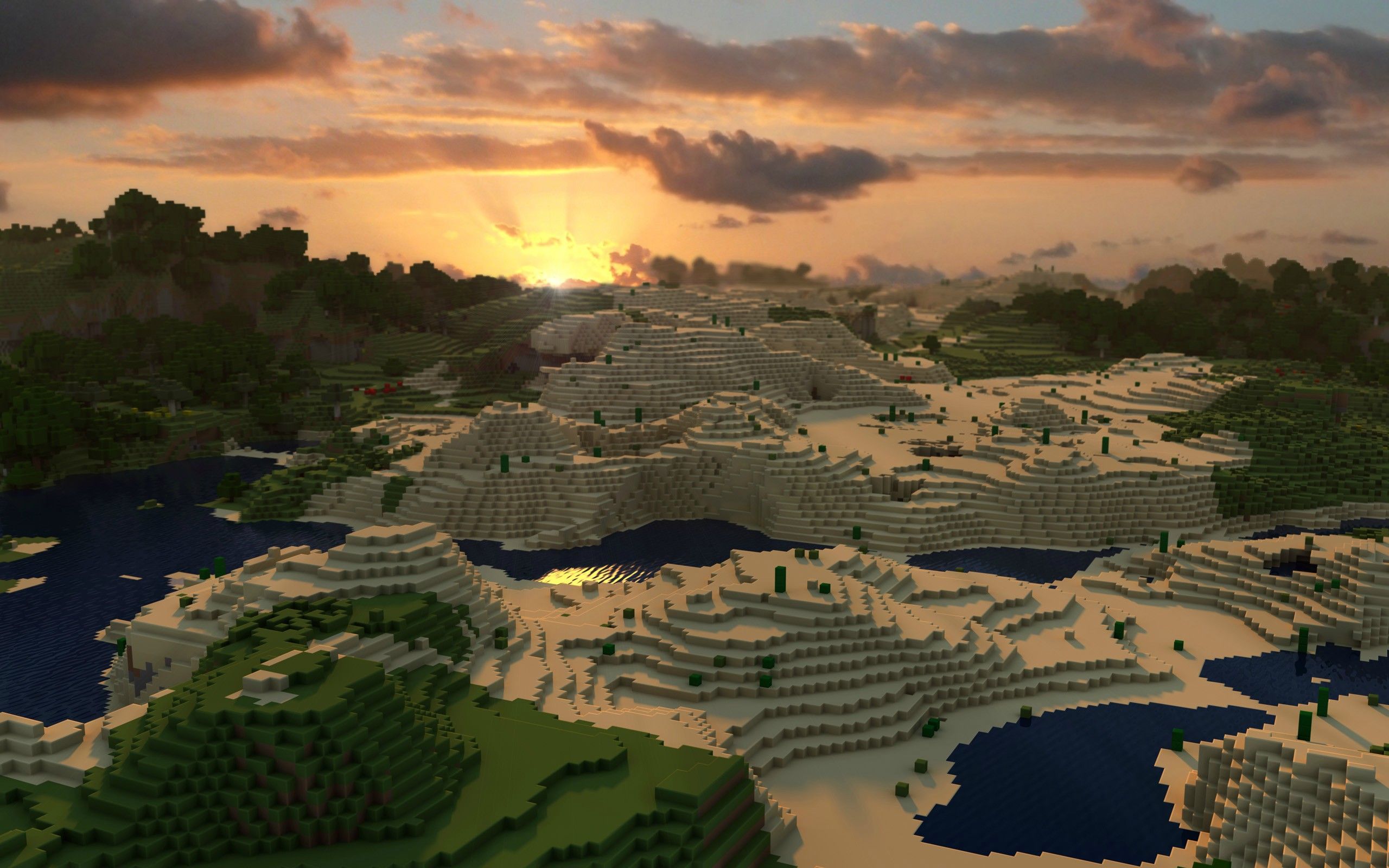 minecraft desert Wallpapers