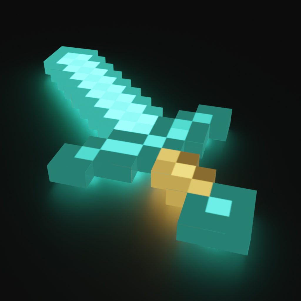 minecraft diamond sword Wallpapers