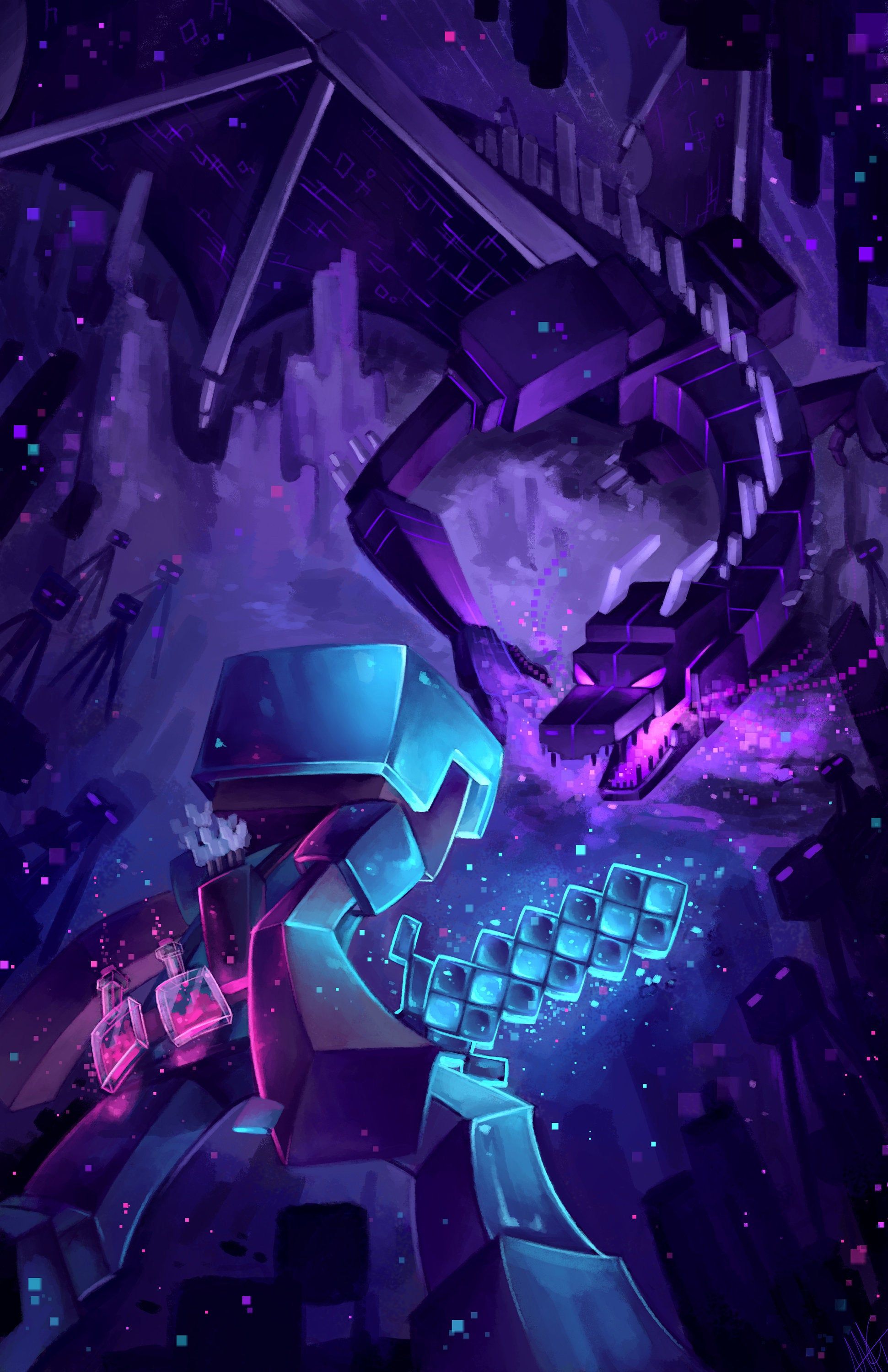 minecraft ender dragonWallpapers