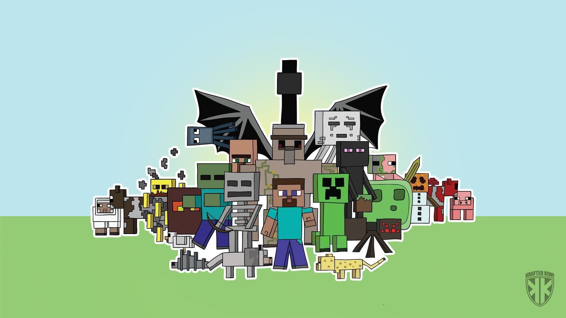 minecraft mobs Wallpapers